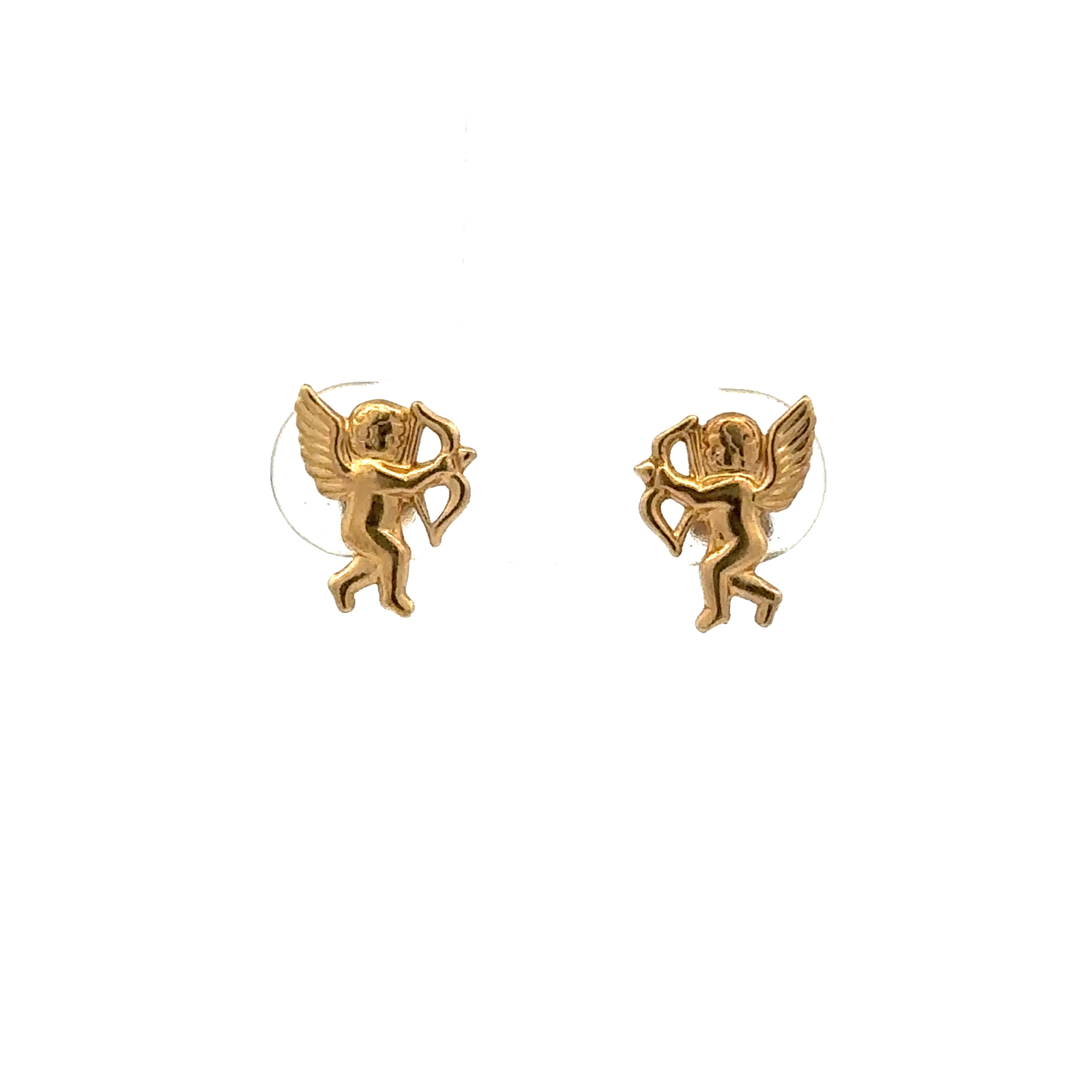 Estate Collection: 14K Yellow Gold Cherub Stud Earrings
