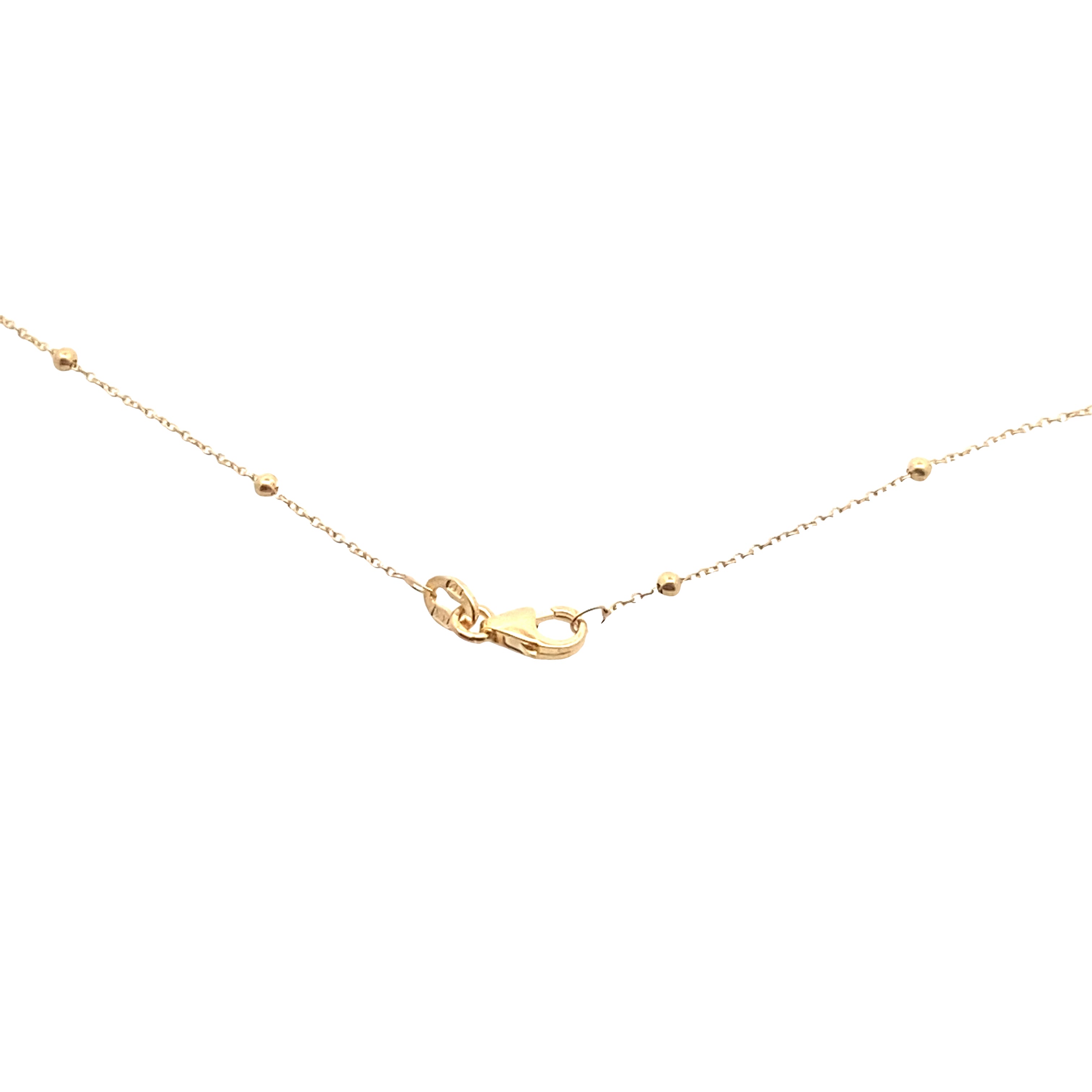 14K Beaded Cable Chain