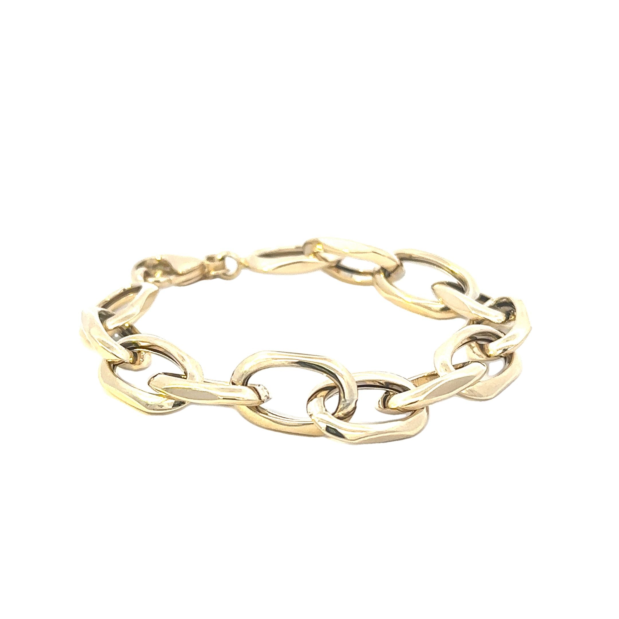 14K Yellow Gold Fancy Link Bracelet