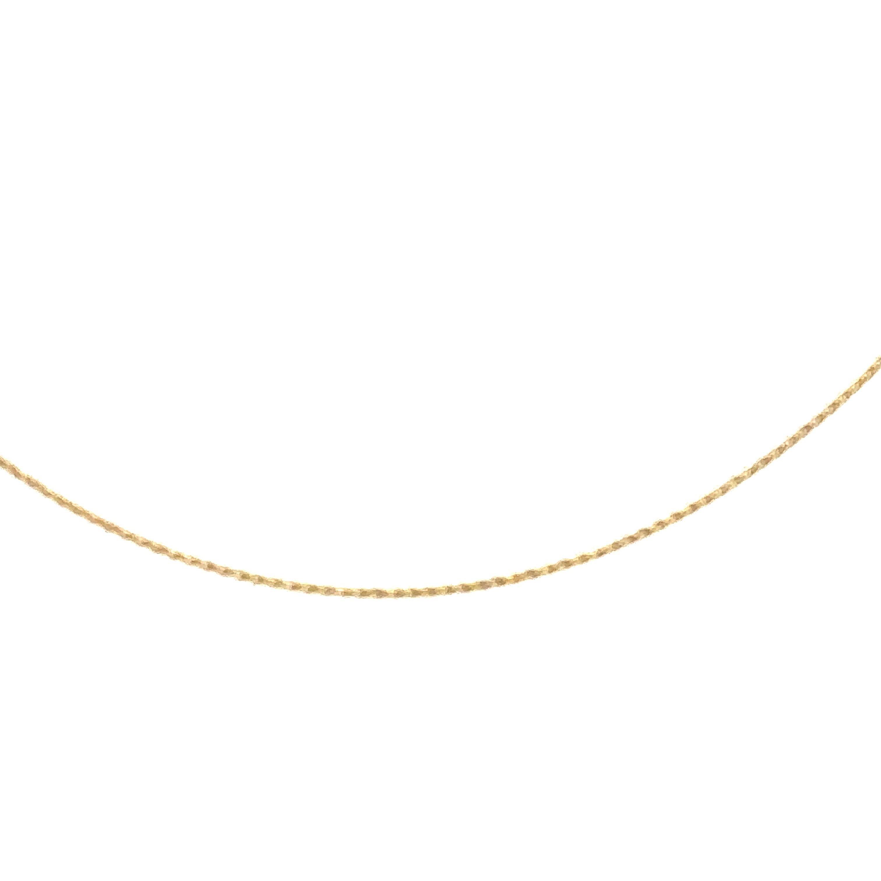 14K Yellow Gold 0.67MM 18" Baby Wheat Chain