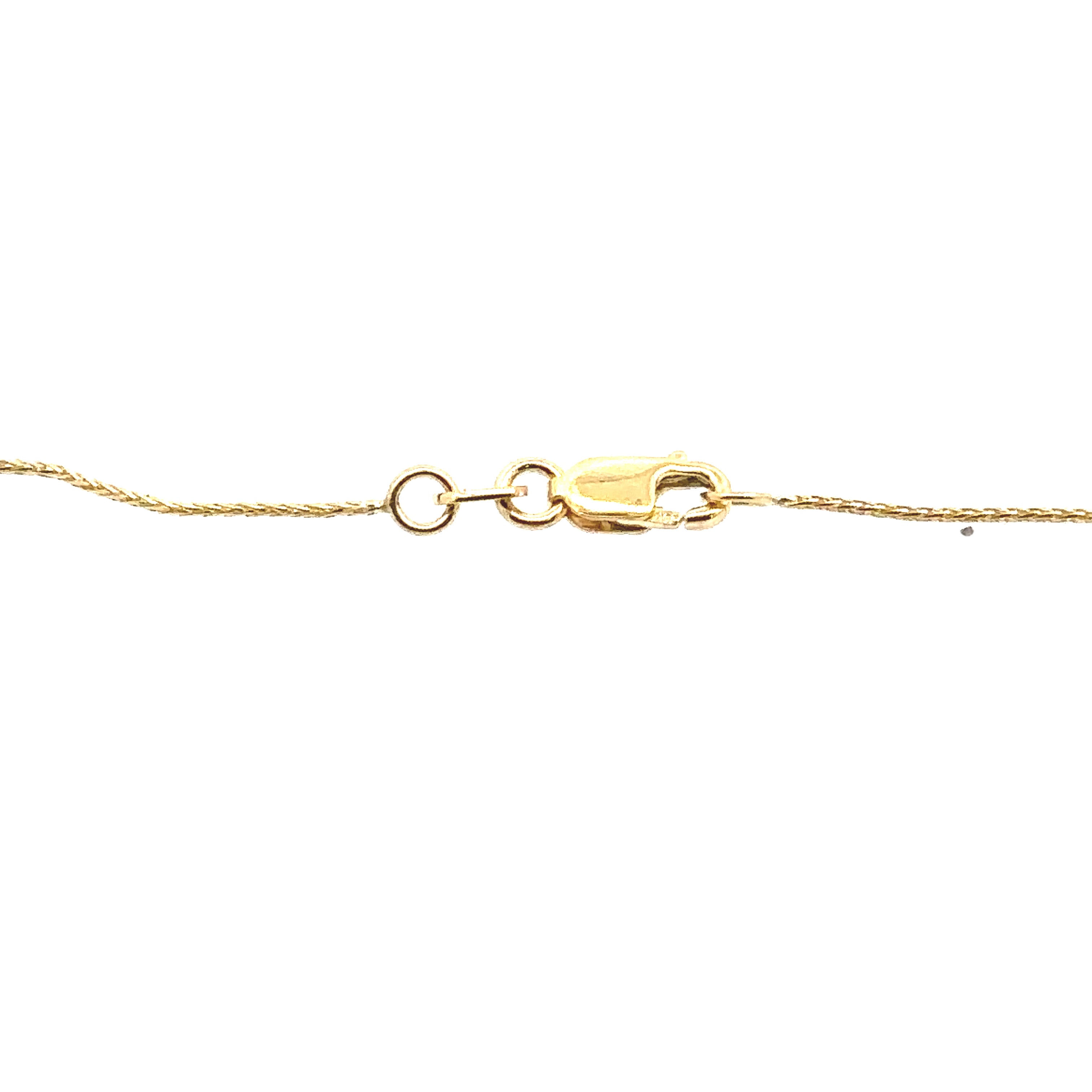 14K Yellow Gold 0.67MM 18" Baby Wheat Chain