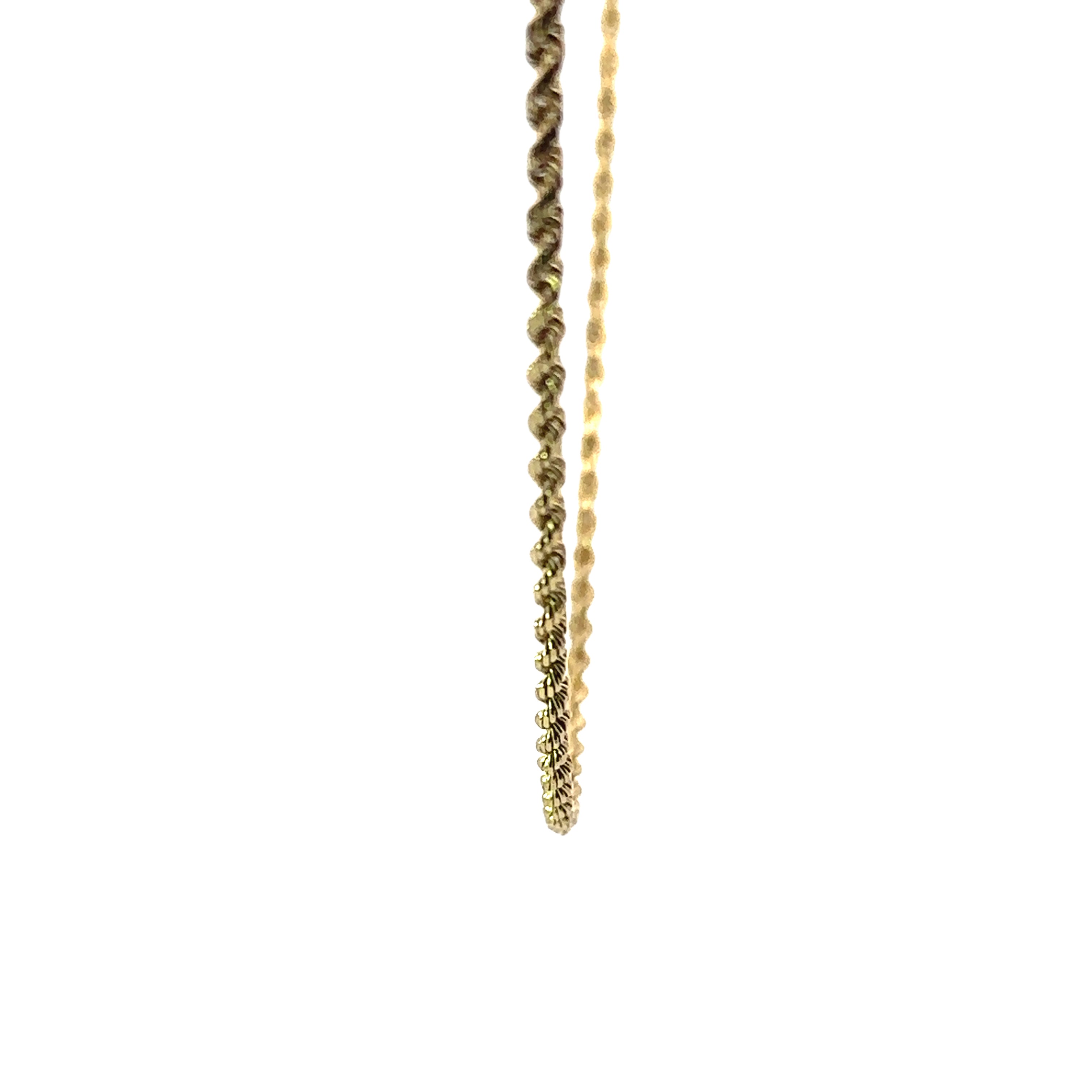 Estate Collection: 14K Yellow Gold 2.7MM 18" Rope Chain