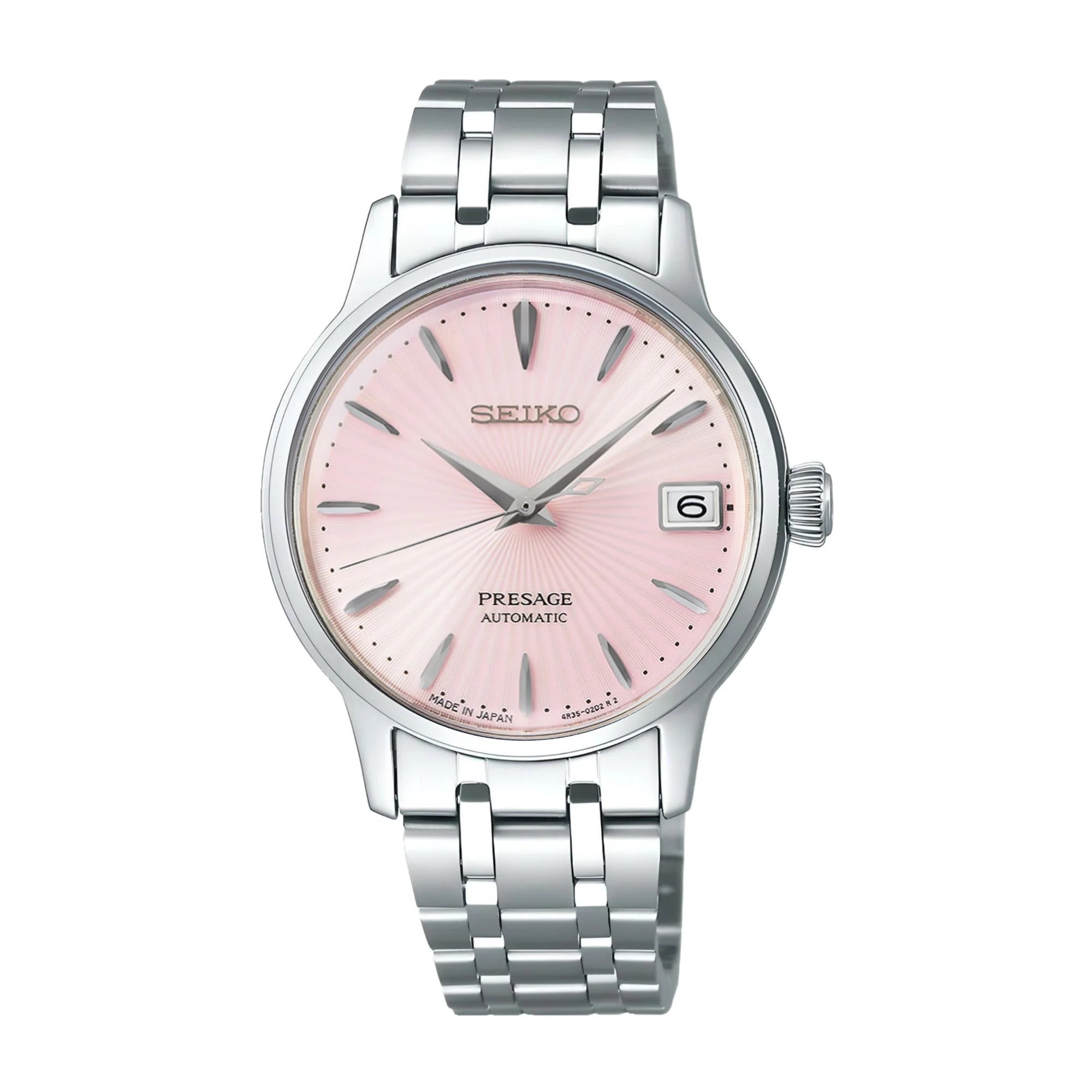 SEIKO WOMEN'S AUTOMATIC PRESAGE "Cocktail Time" Pink Dial Watch