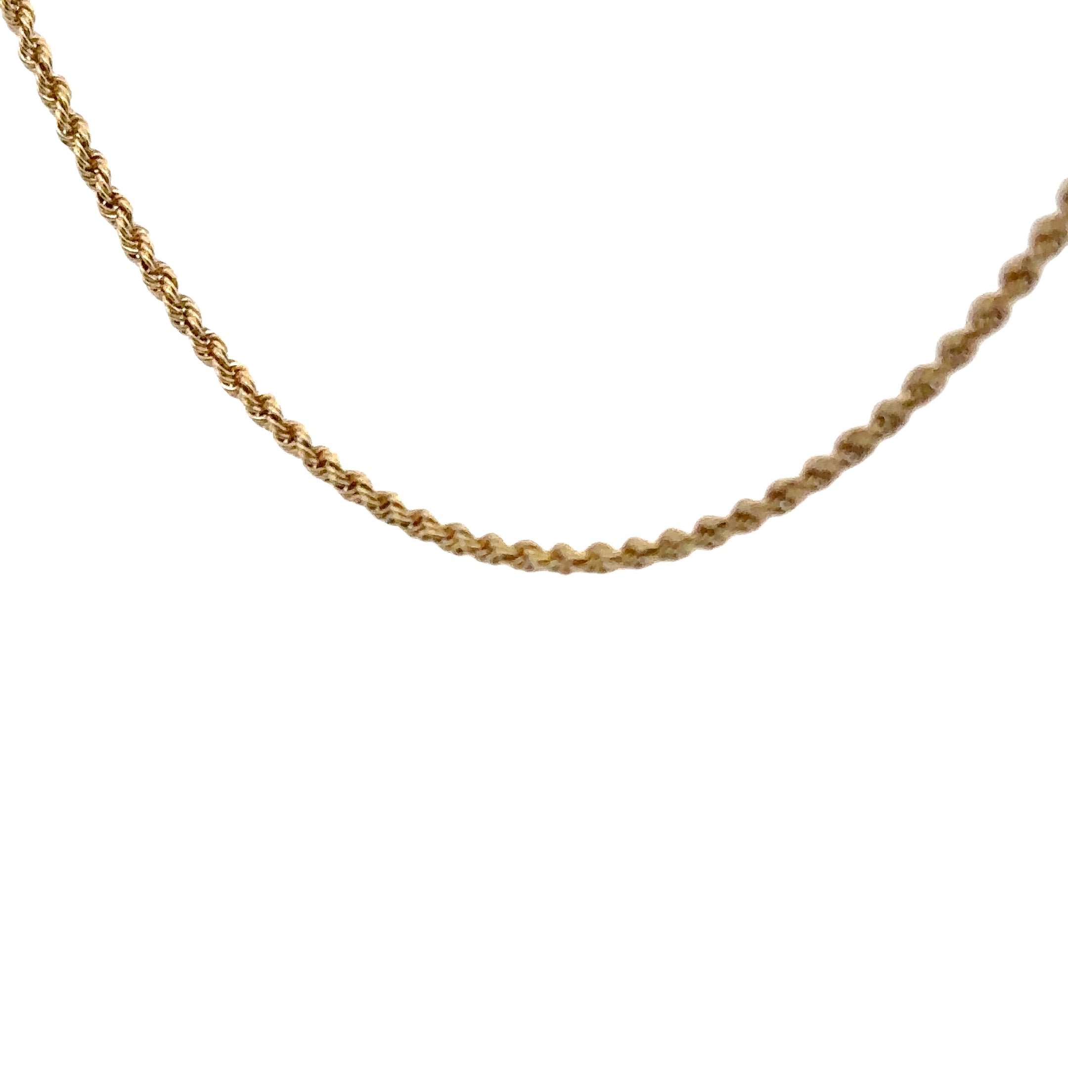 Estate Collection: 14K Yellow Gold 2.0MM Rope Chain