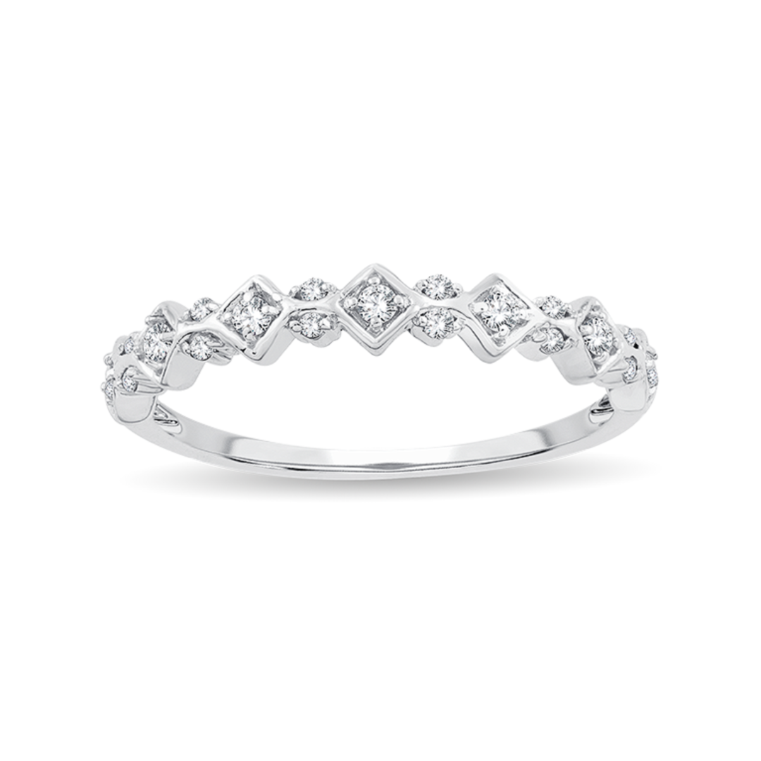 Diamond ring with a white background