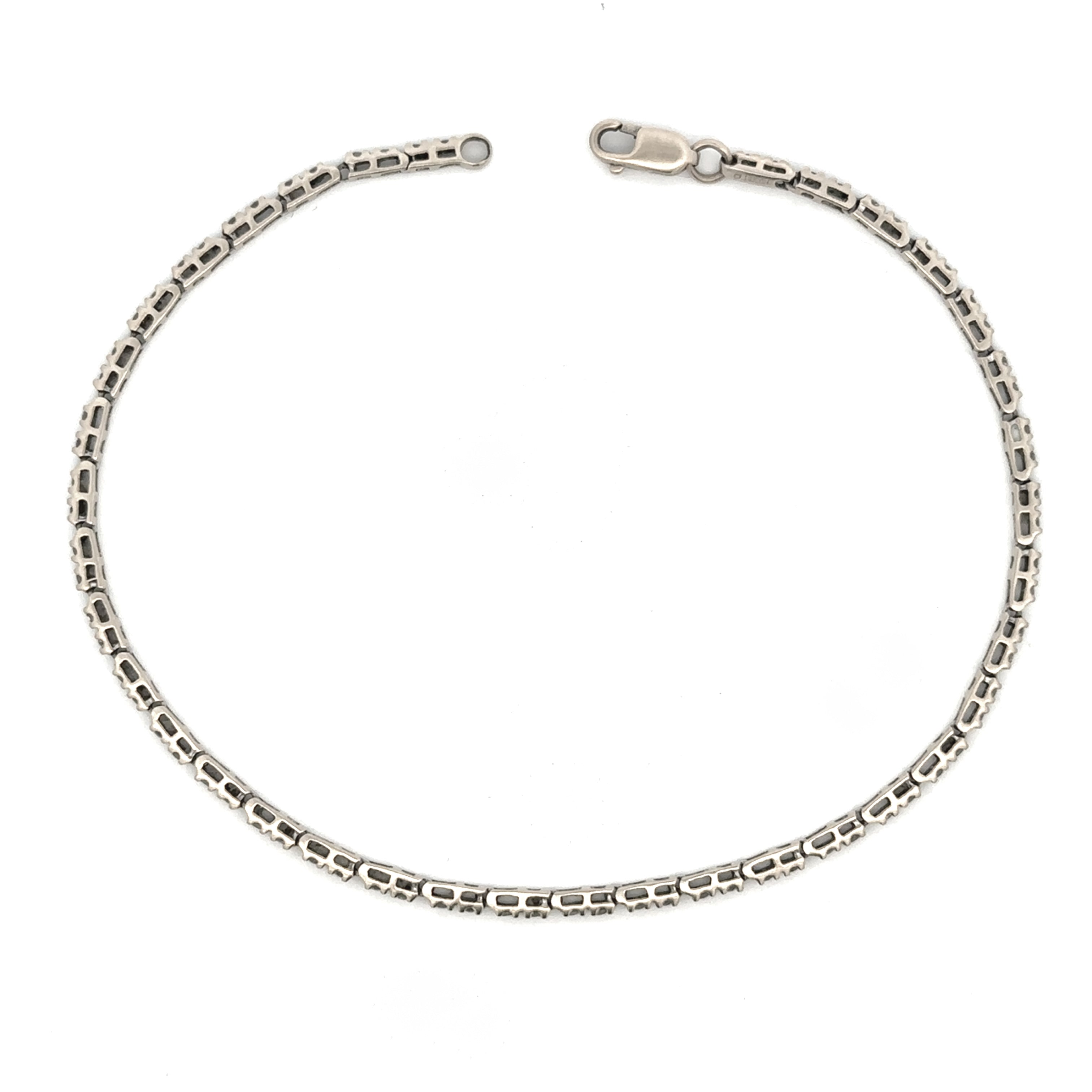 Estate Collection: 14K White Gold 0.5CTW. Diamond Tennis Bracelet