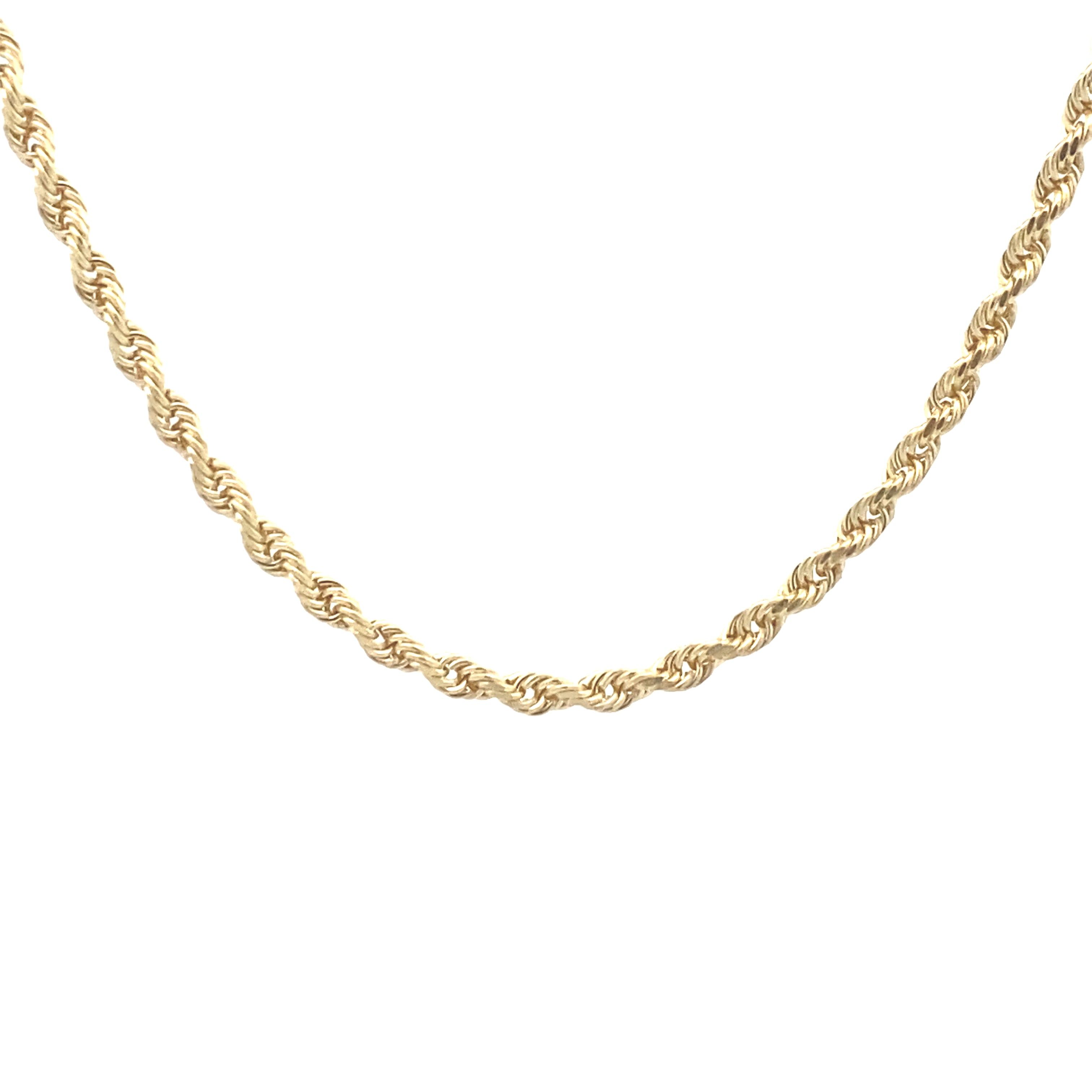 10K Yellow Gold 2MM 22" Rope Chain
