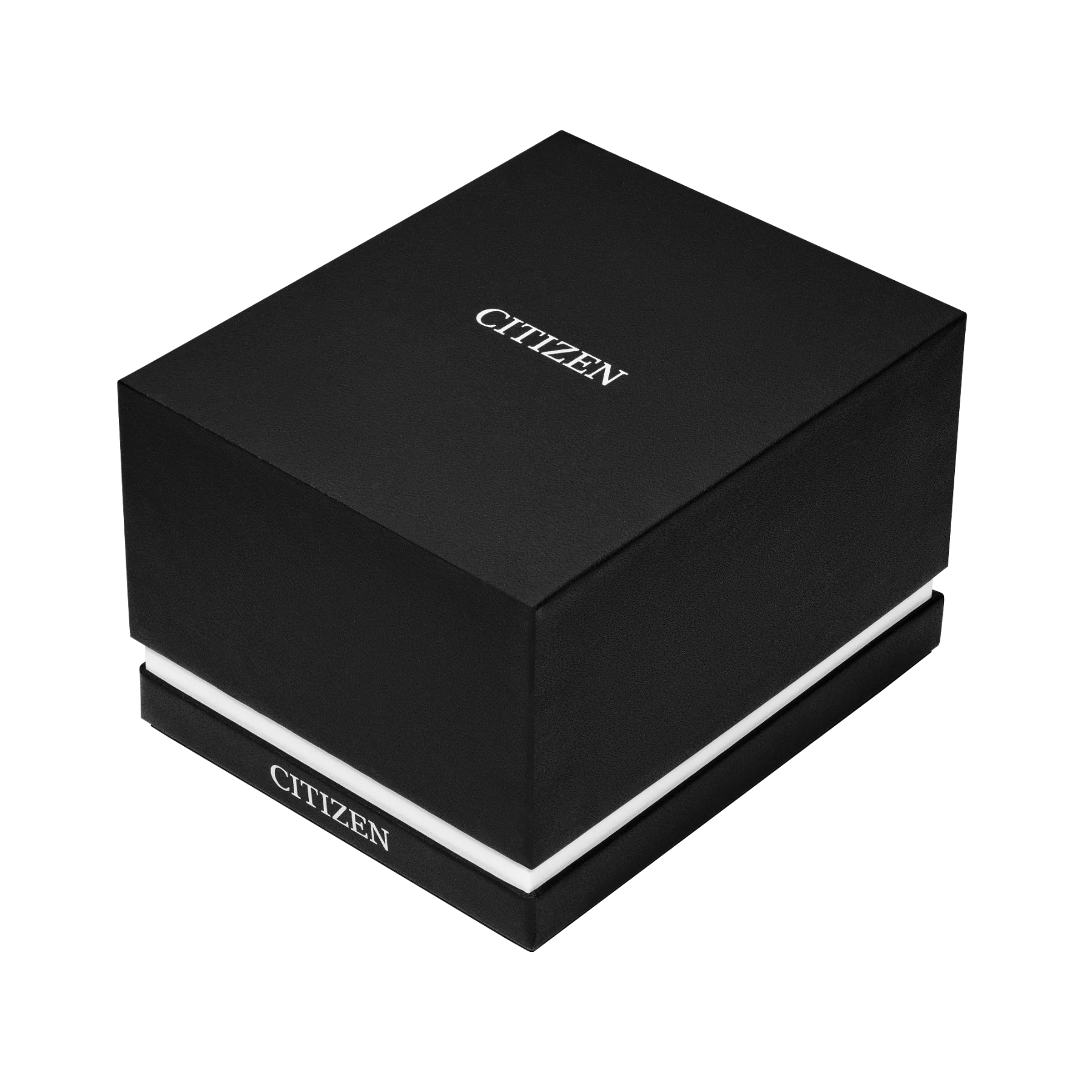 Black Citizen watch box on a white background
