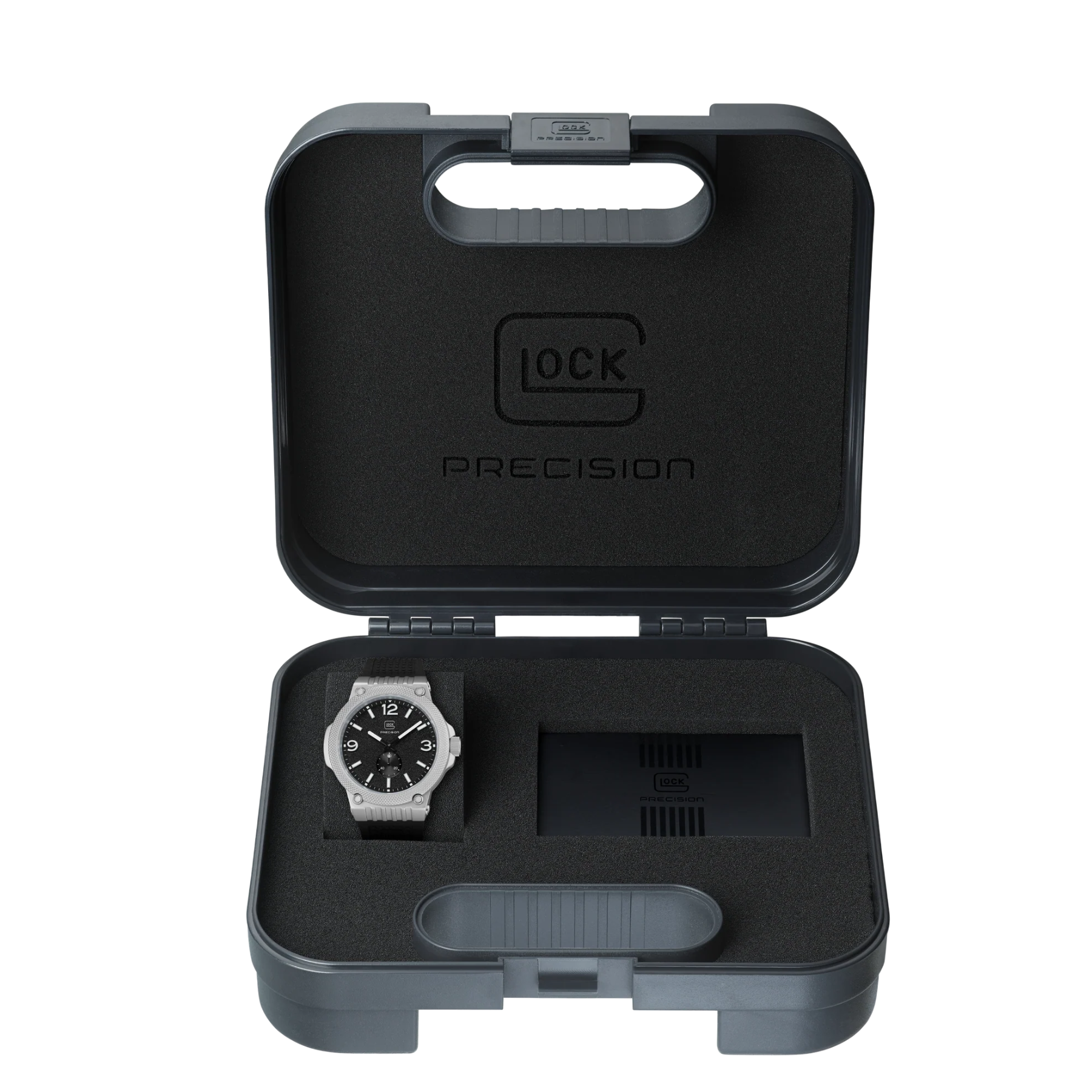 GLOCK 9MM Casing Silver Tone Stainless Steel Watch