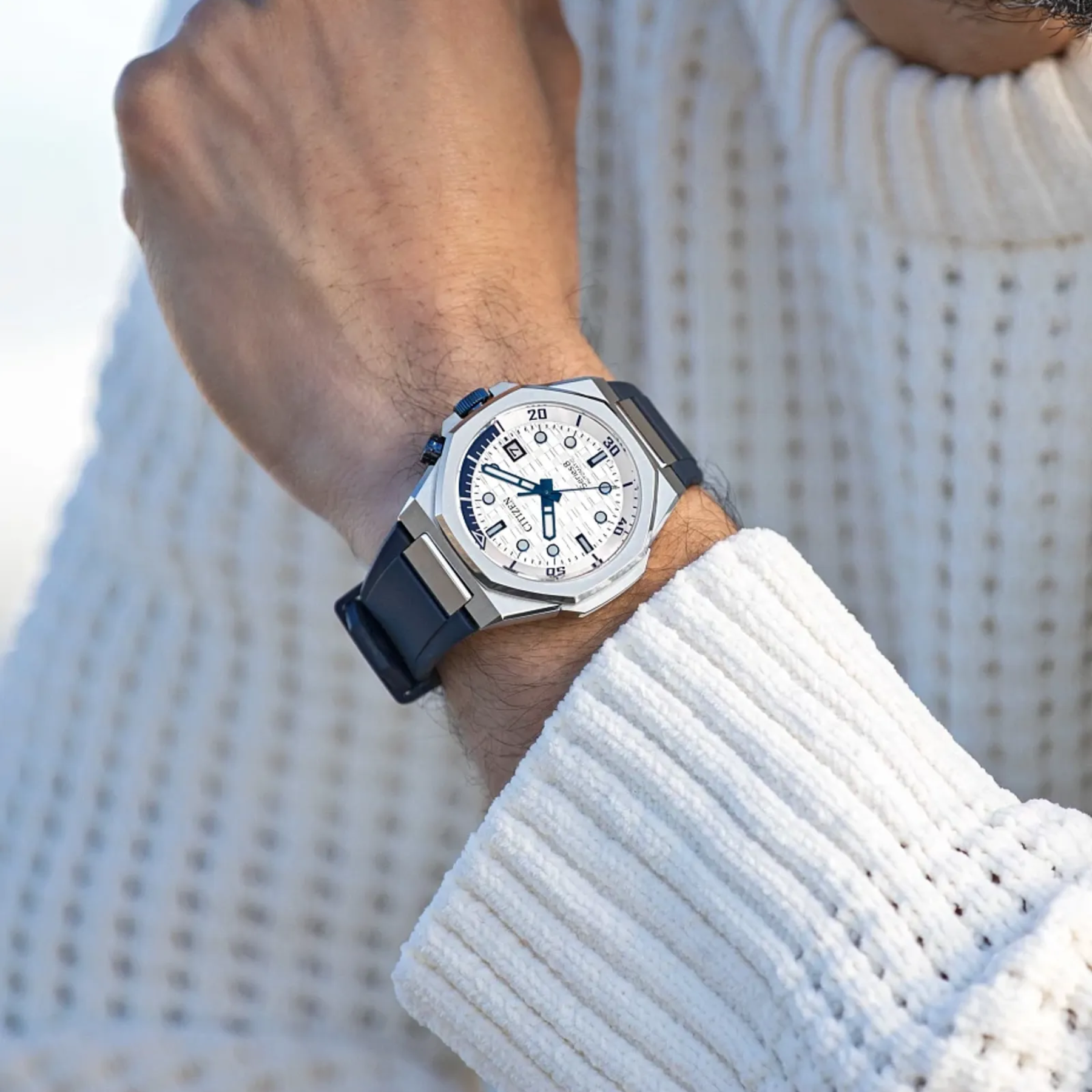 CITIZEN Men's Series8 890 Automatic White Dial Watch