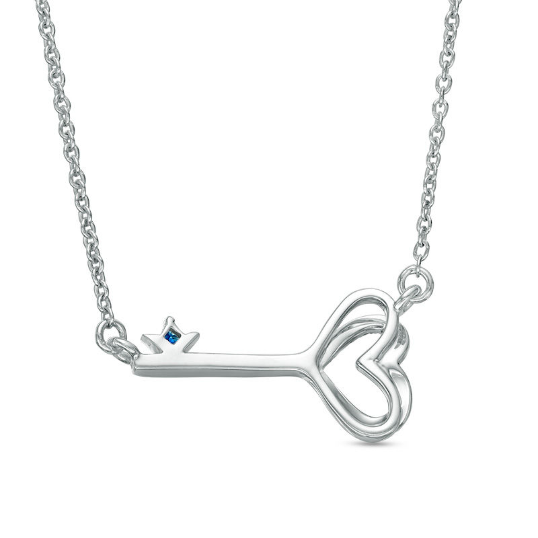 Necklace on white background 