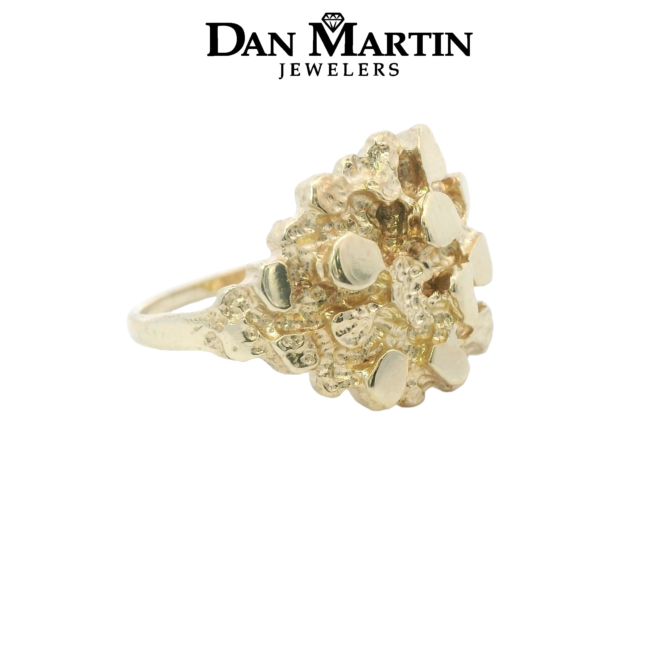 Estate Collection: 10K Yellow Gold Nugget Ring