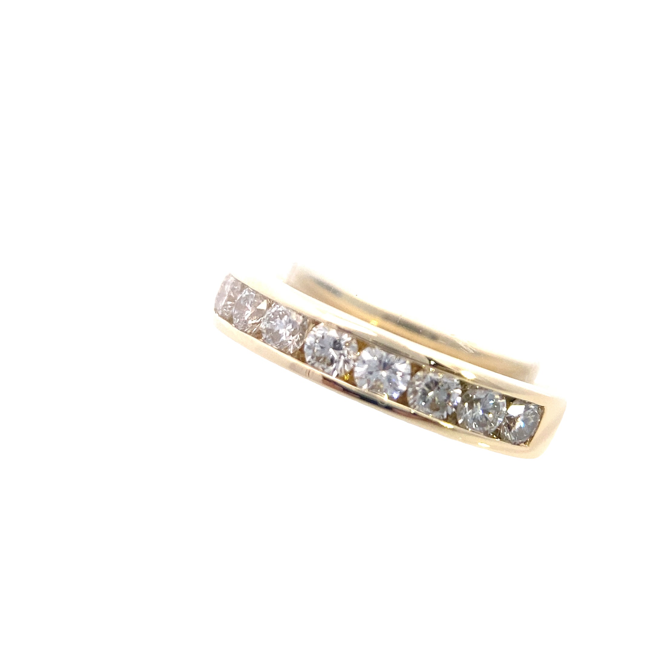 14K Yellow Gold 1-1/2CT. Lab-Grown Diamond Channel-Set Wedding Band