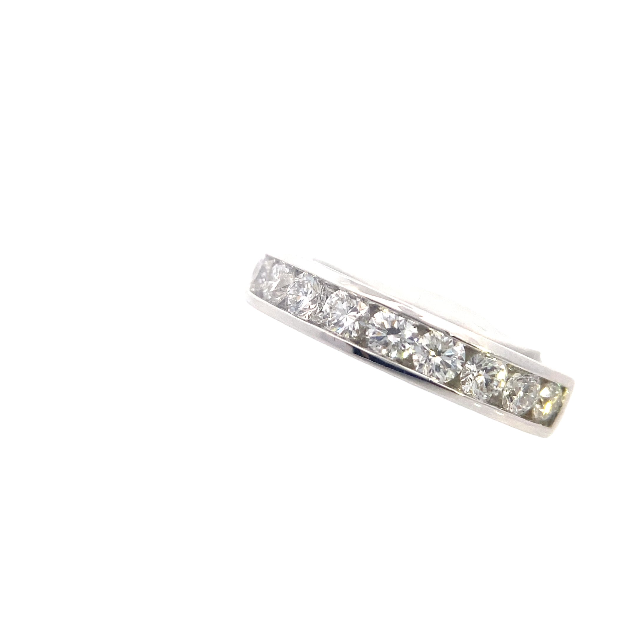 14K White Gold 1-1/2CT. Lab-Grown Diamond Channel-Set Wedding Band