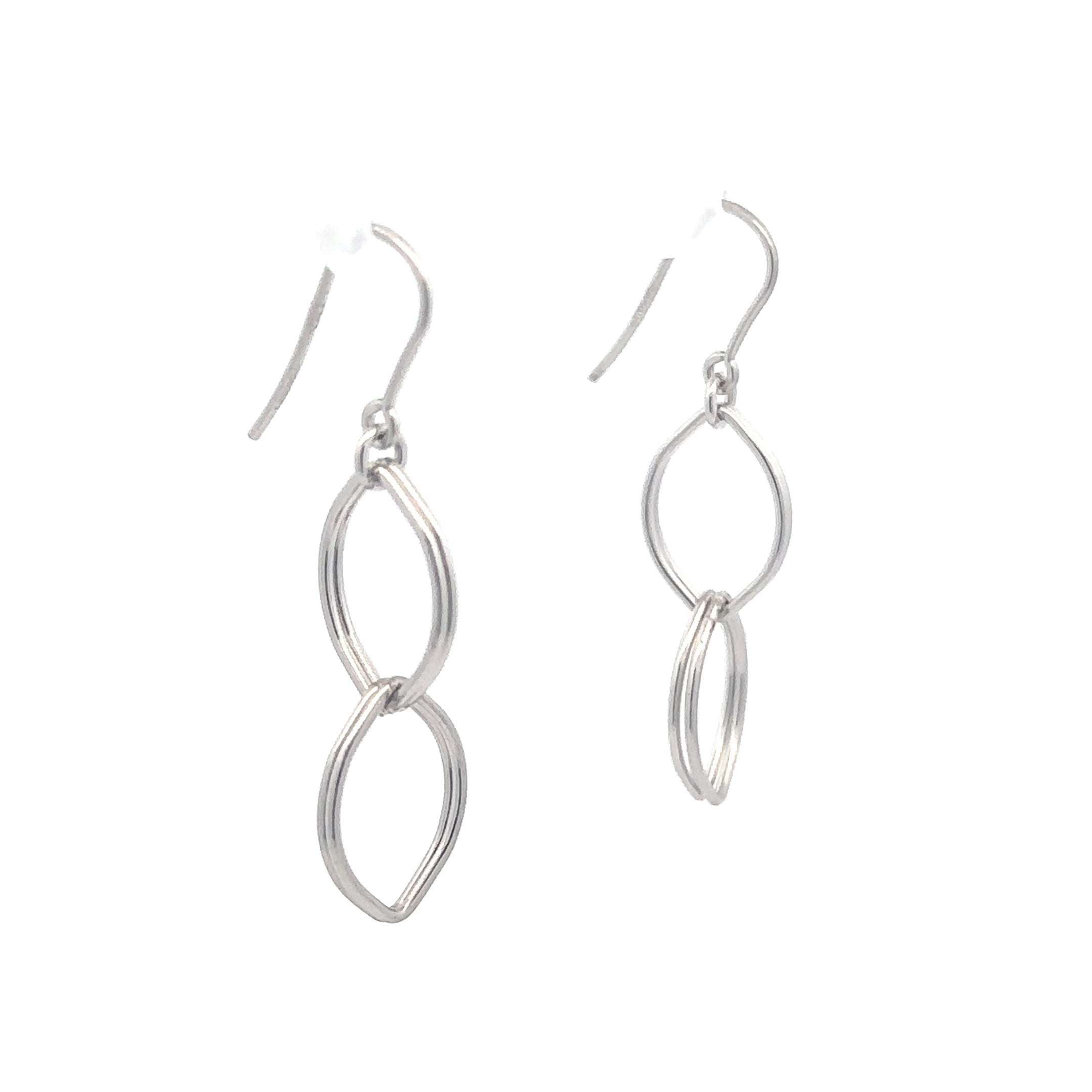 Sterling Silver Small Double Hoop Earrings