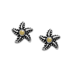 Sterling Silver Star fish earring 