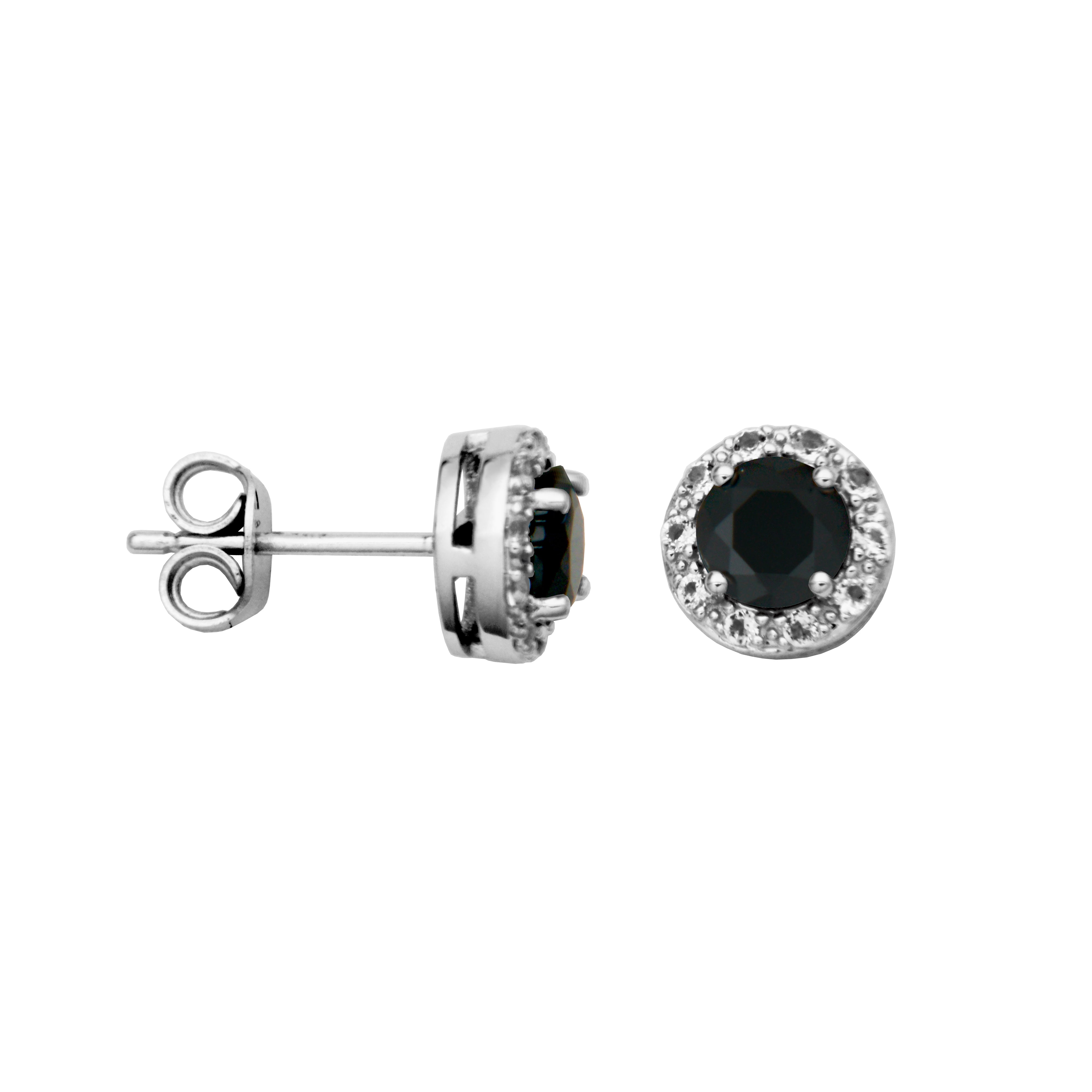 Samuel B. "Dazzle" Genuine Black Spinel Earrings