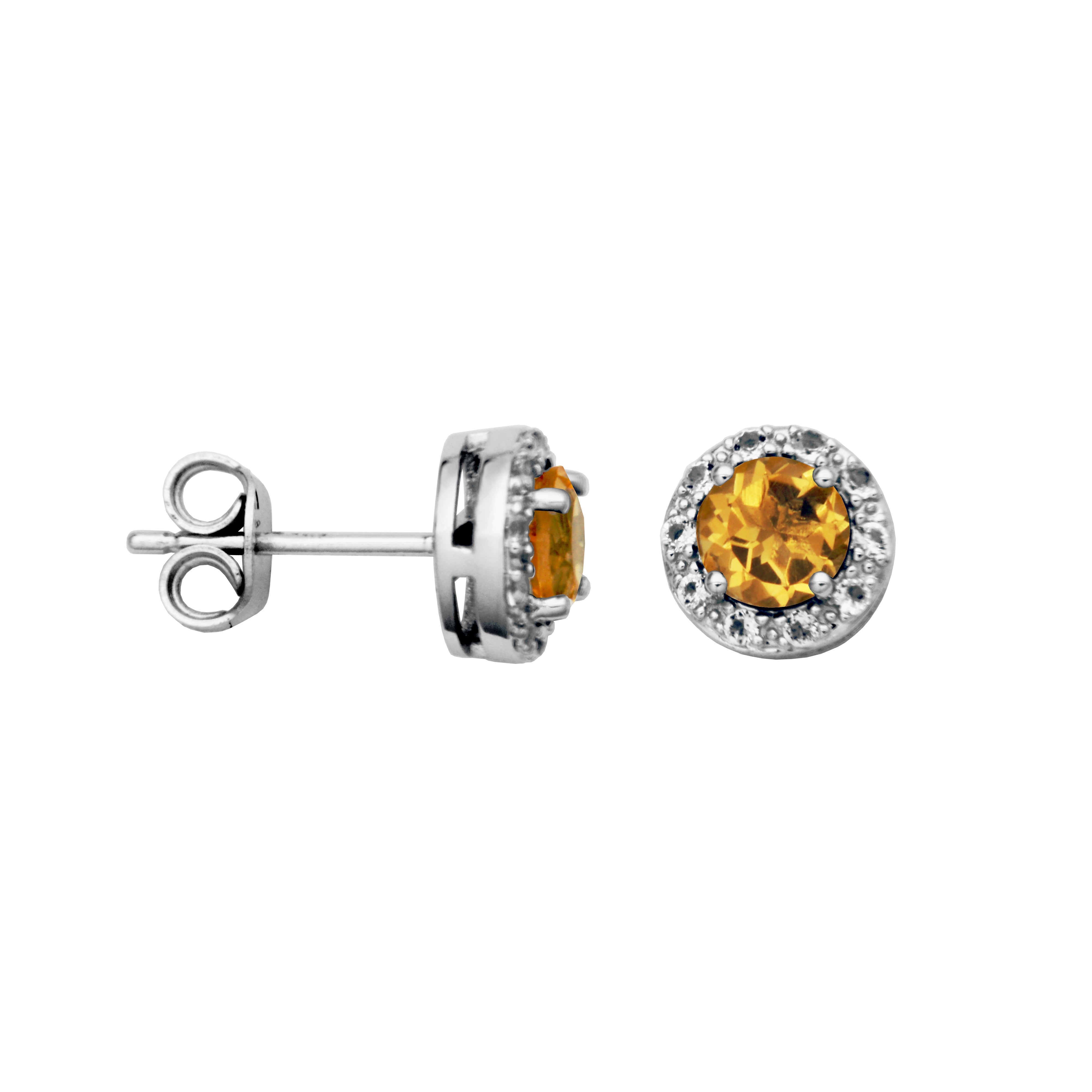 Samuel B. "Dazzle" Genuine Citrine Earrings