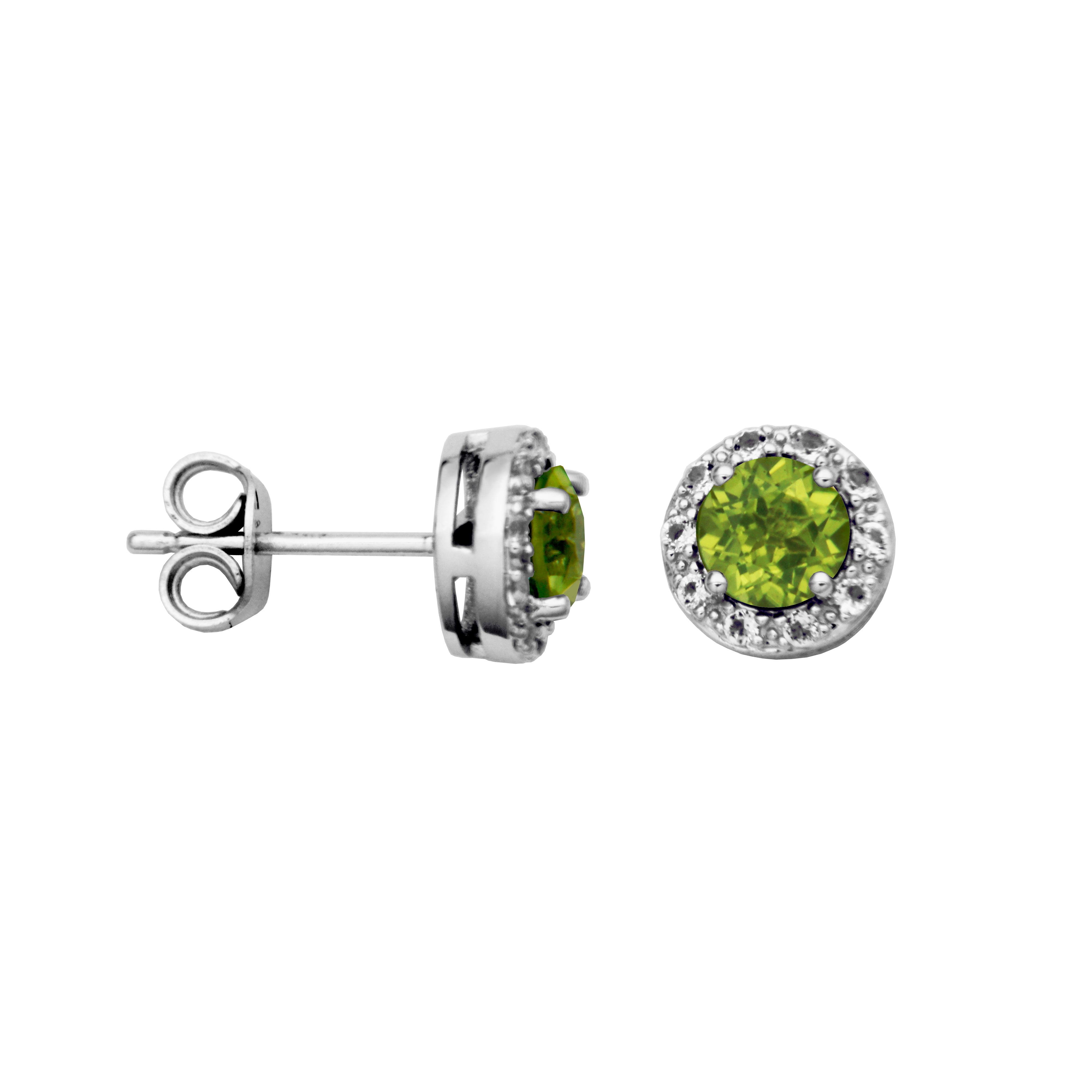 Samuel B. "Dazzle" Genuine Peridot Earrings