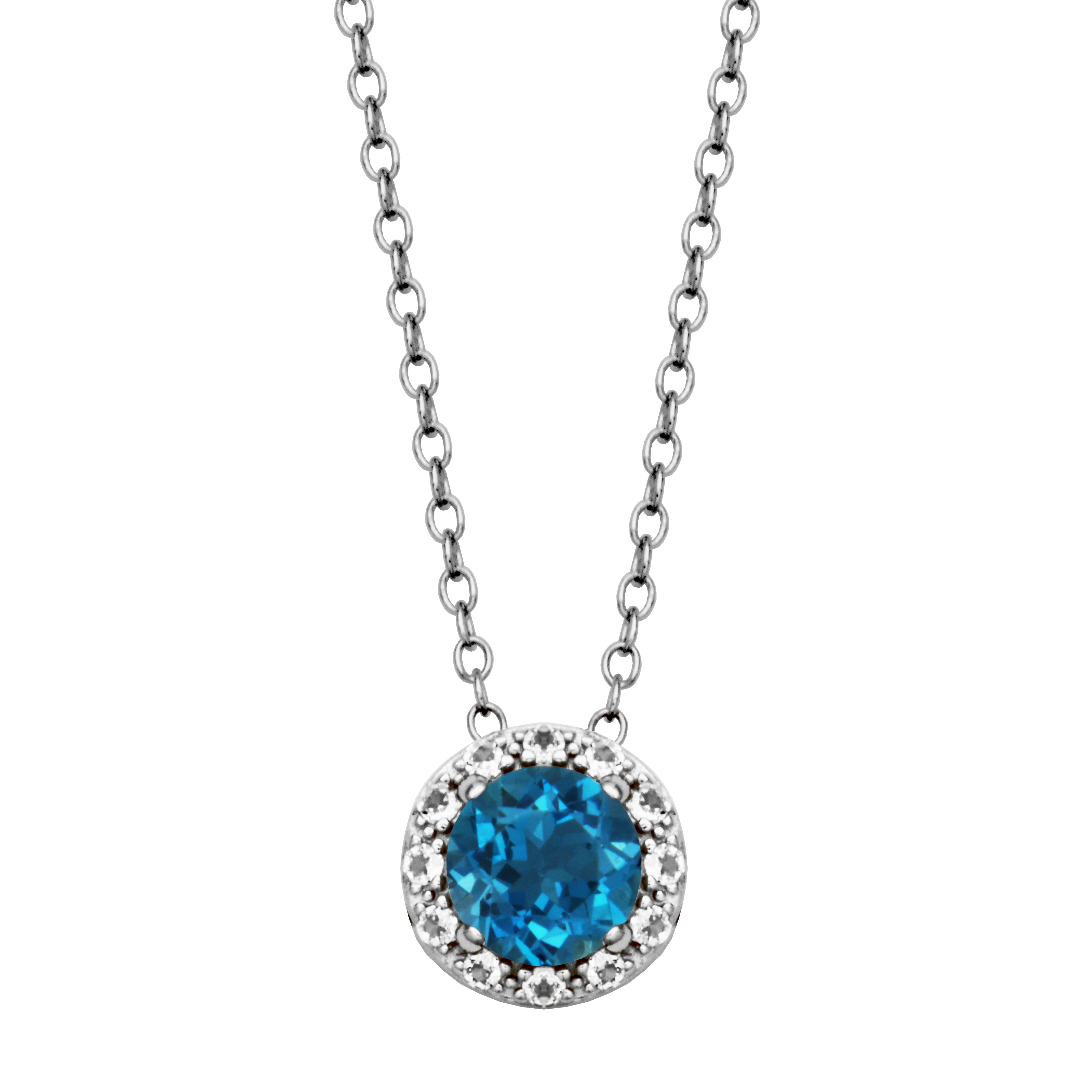 Samuel B. London Blue Topaz "Dazzle" Necklace