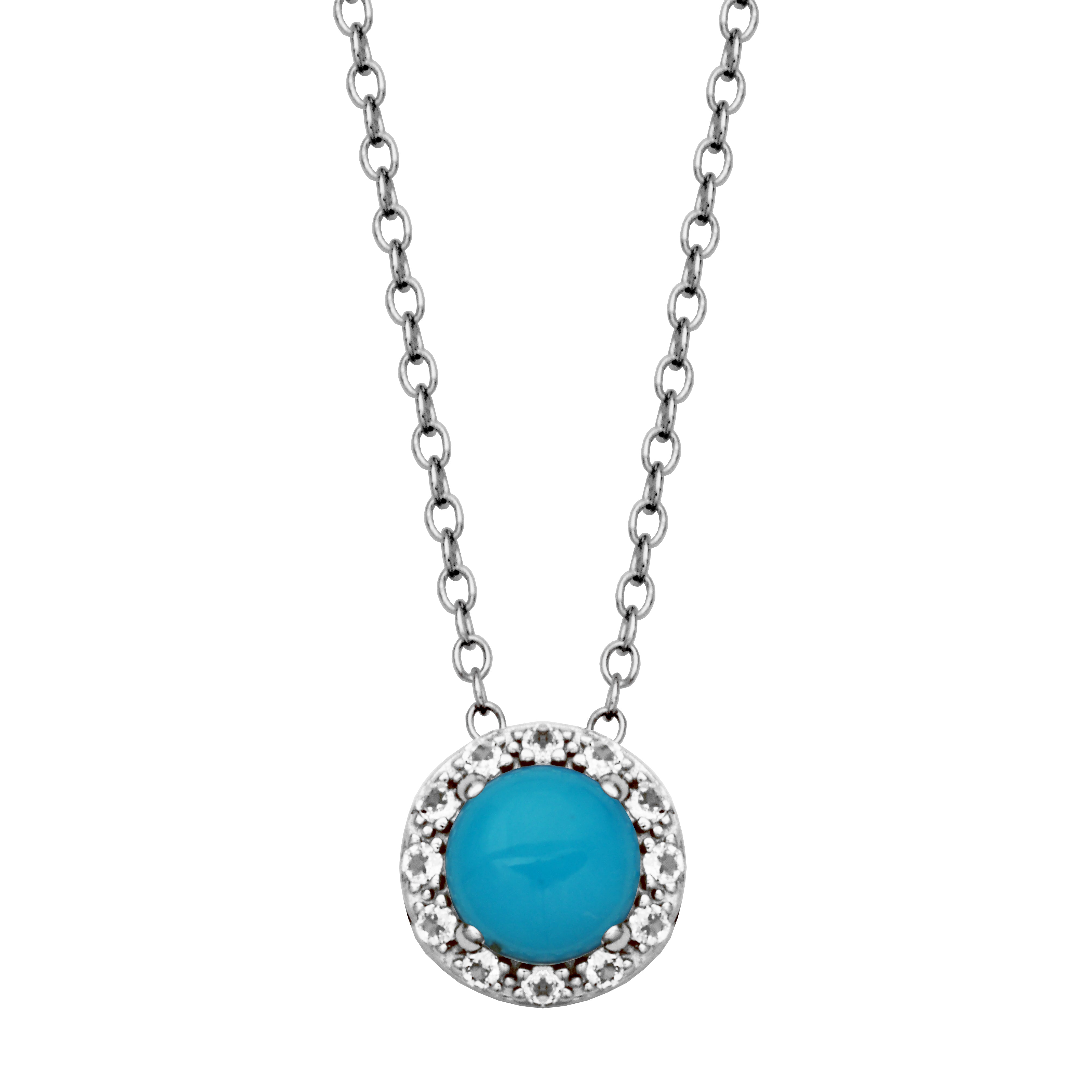 Samuel B. Sleepy Beauty Turquoise "Dazzle" Necklace