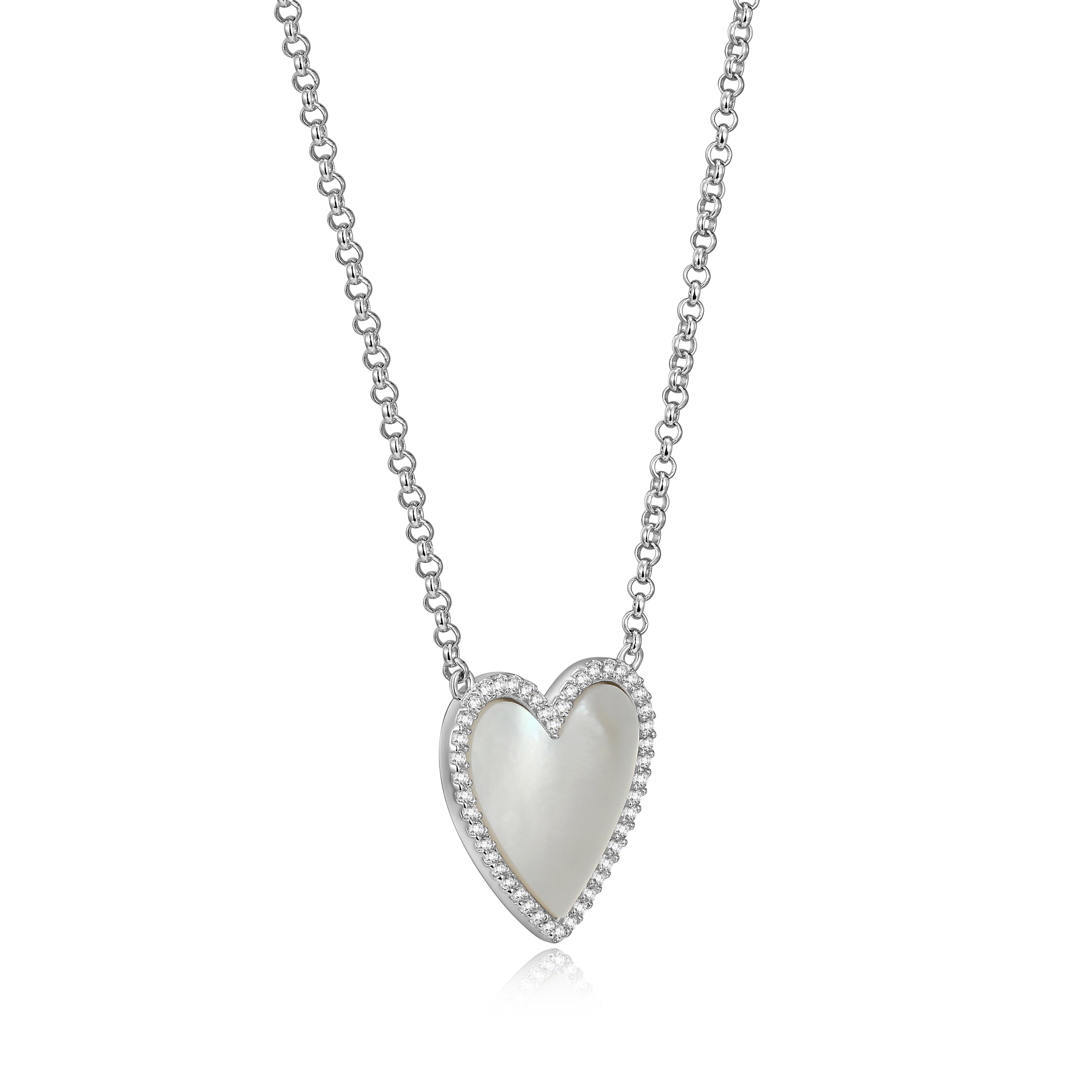 Mother of pearl heart necklace