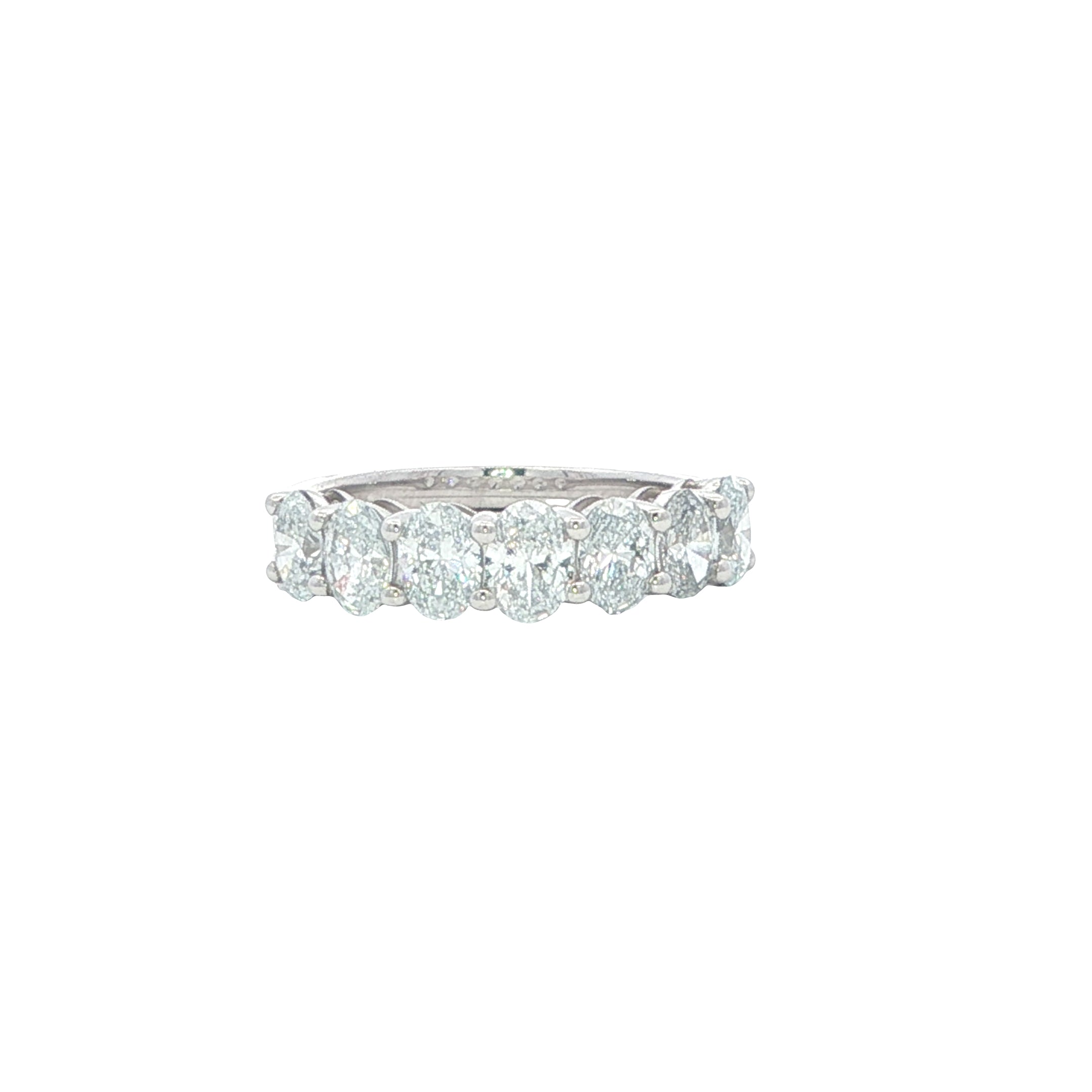 Diamond ring on a white background