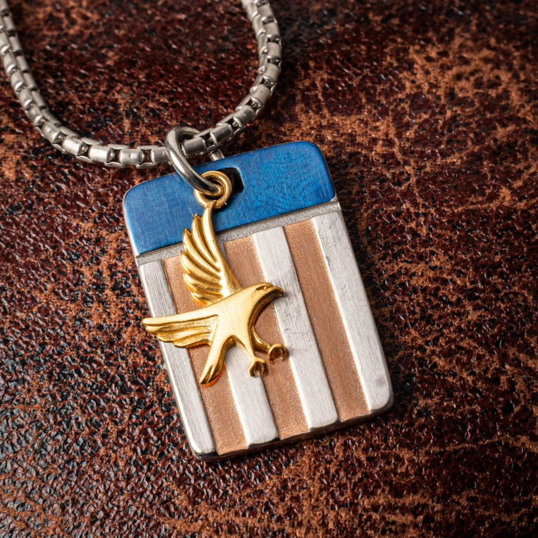 INOX EST. 1776: Metallic Coat Of Arms Pendant