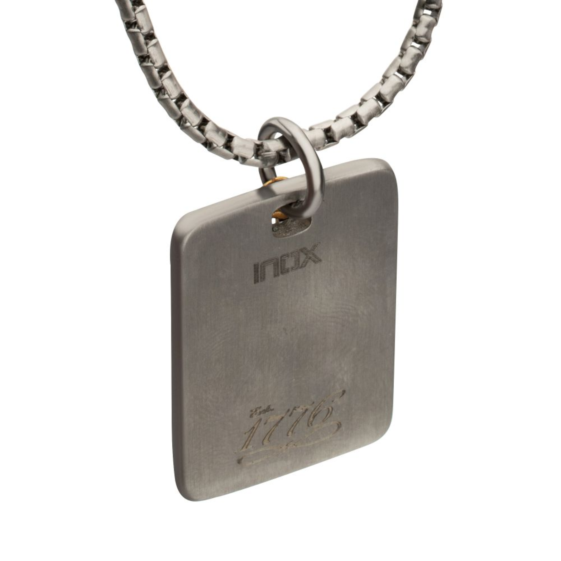 INOX EST. 1776: Metallic Coat Of Arms Pendant