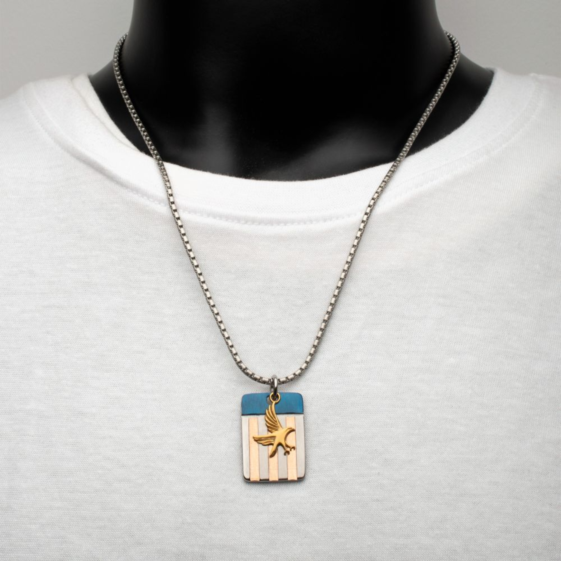 INOX EST. 1776: Metallic Coat Of Arms Pendant
