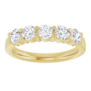 18k Yellow Gold 1.00CT. Lab-Grown Diamond Wedding Band