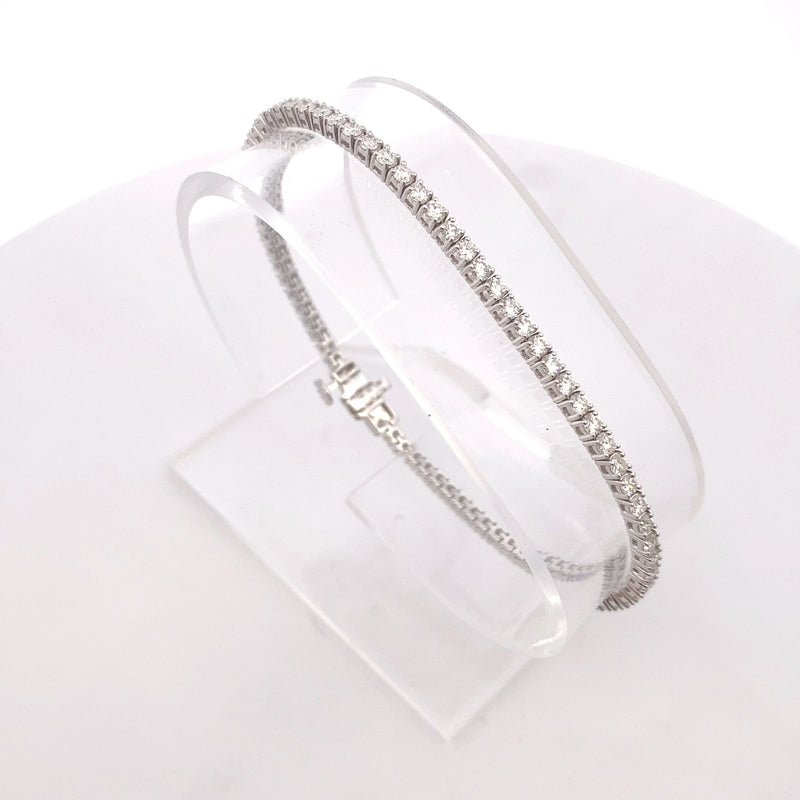 14K White Gold "ORIANNA" 3CT. Lab-Grown Diamond Tennis Bracelet