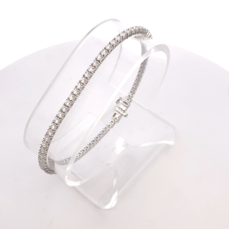 14K White Gold "ORIANNA" 3CT. Lab-Grown Diamond Tennis Bracelet