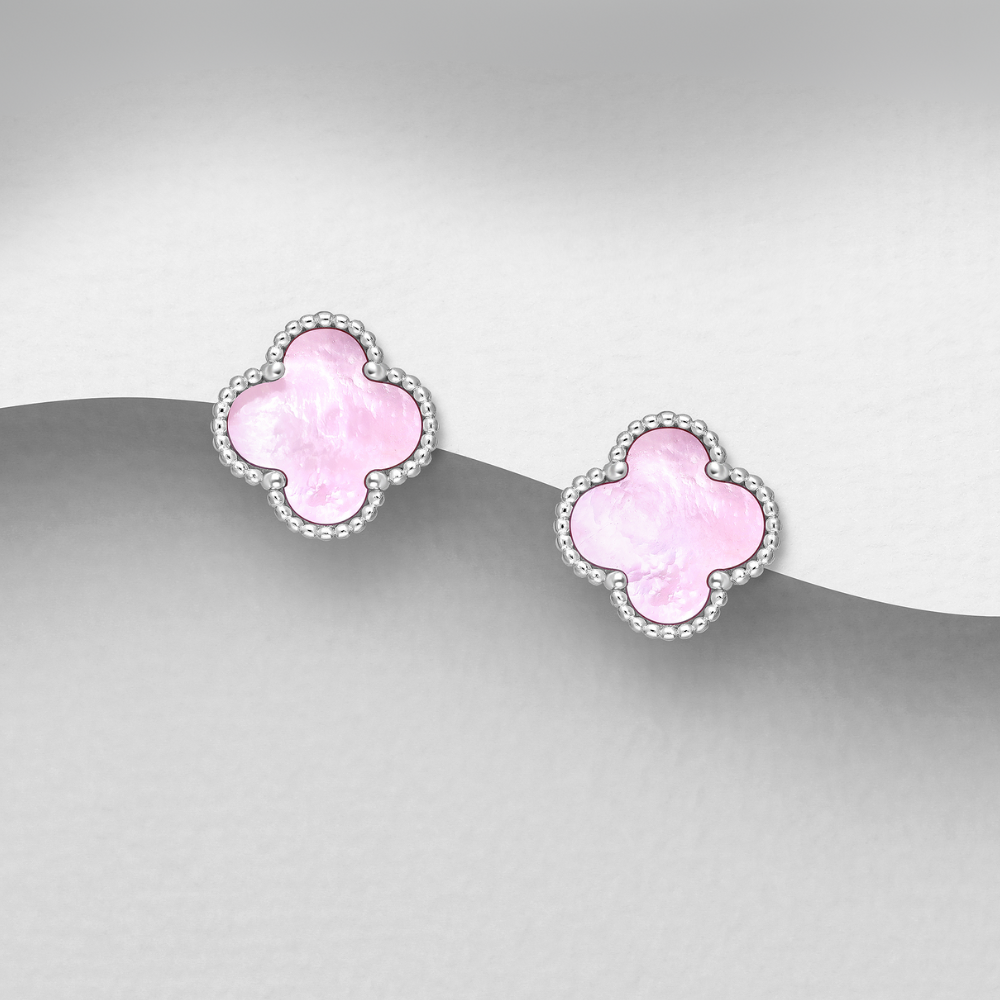 Pink Mother of Pearl Studs