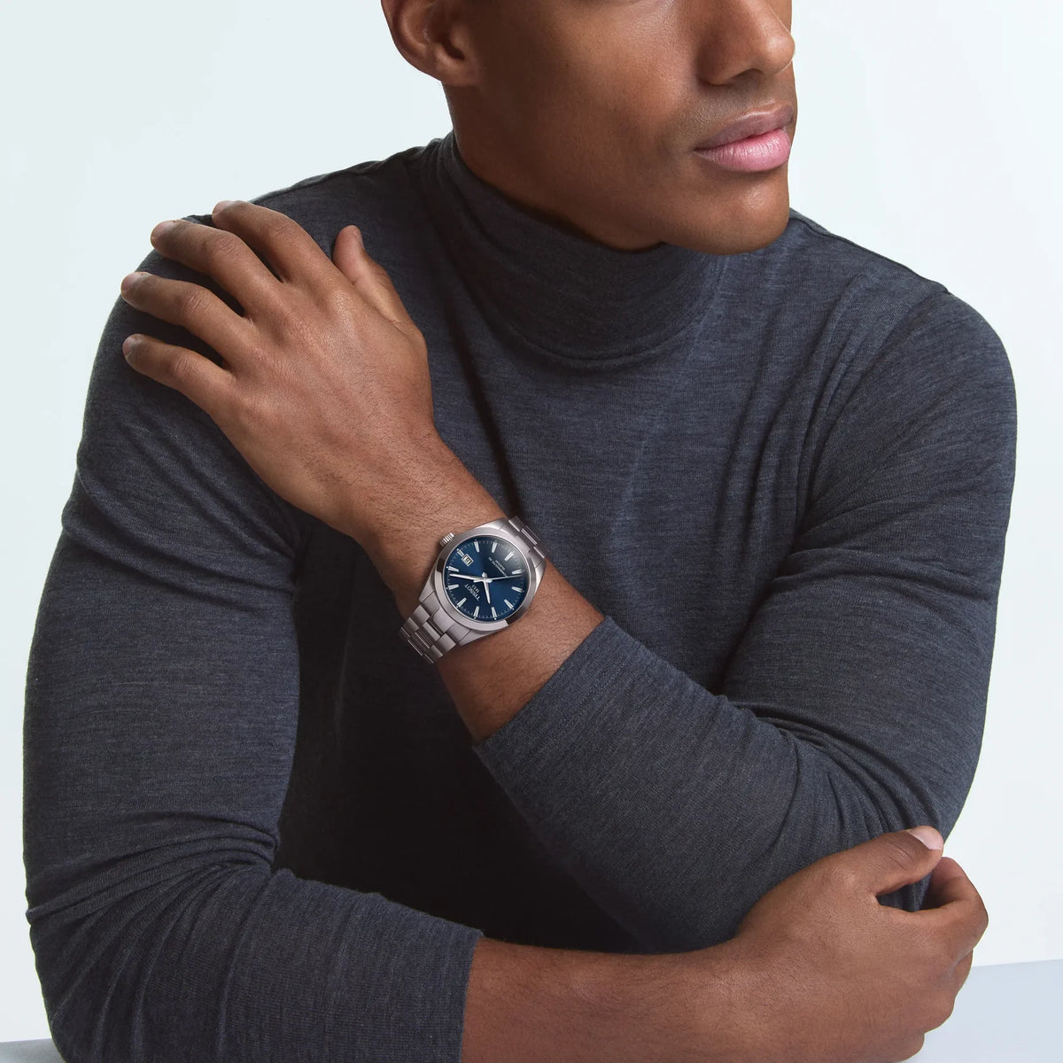 Tissot Gentleman Men's 40MM Swiss Automatic Blue Dial Watch