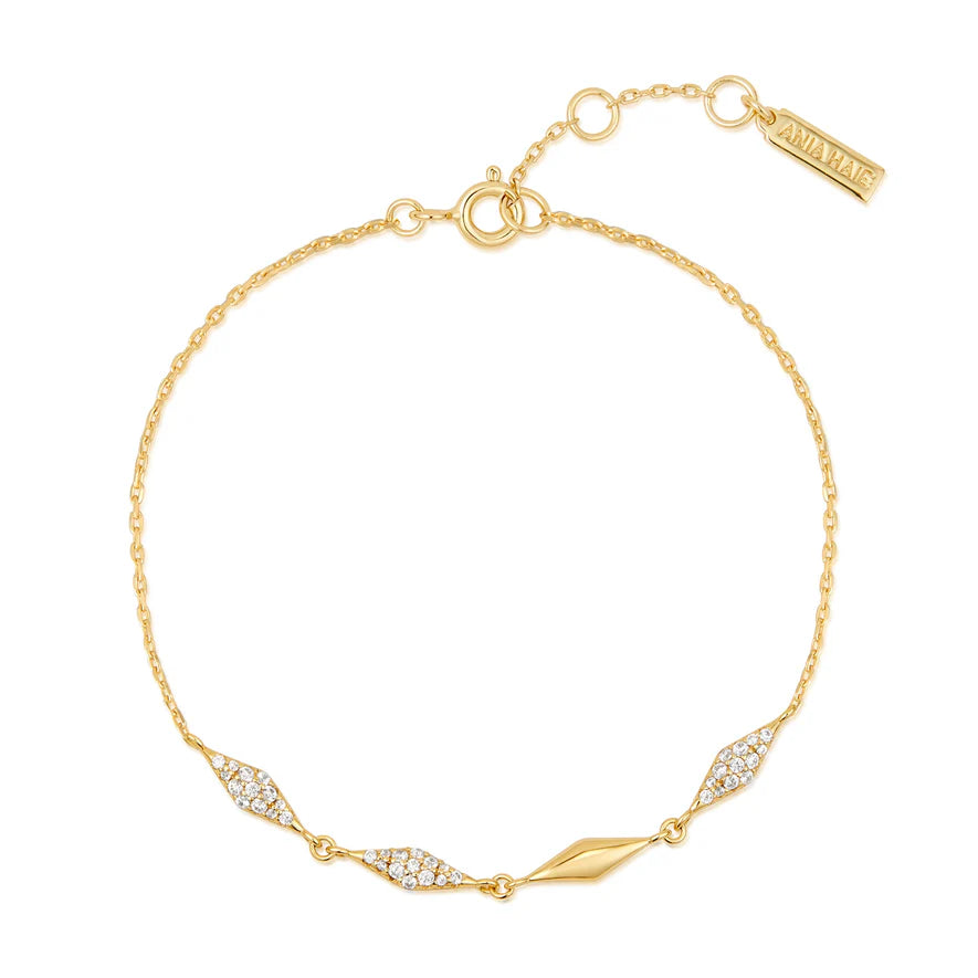 Ania Haie Gold Multi Sparkle Bracelet