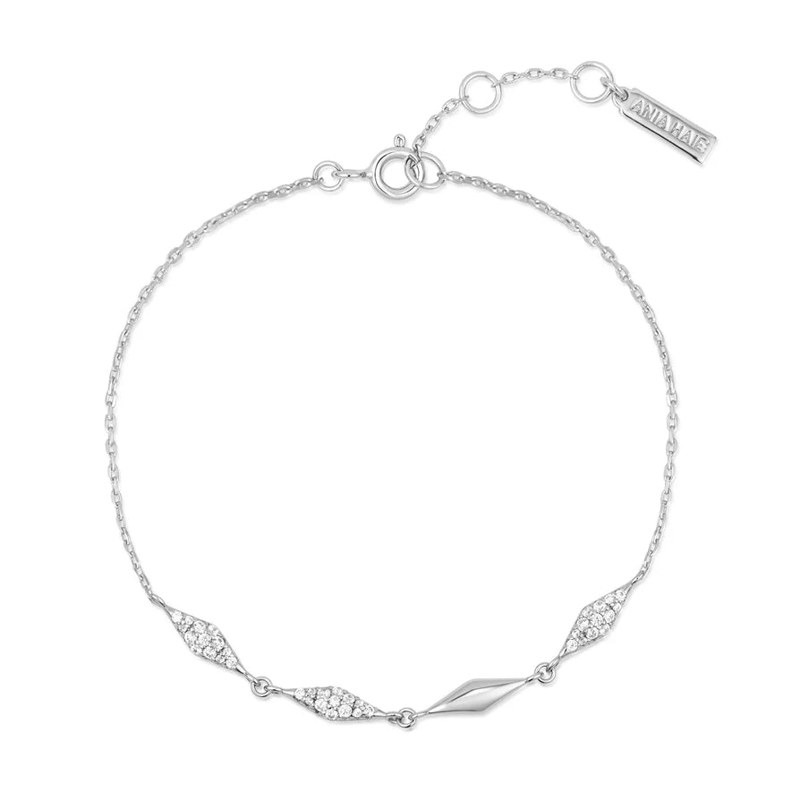 Ania Haie Silver Multi Sparkle Bracelet