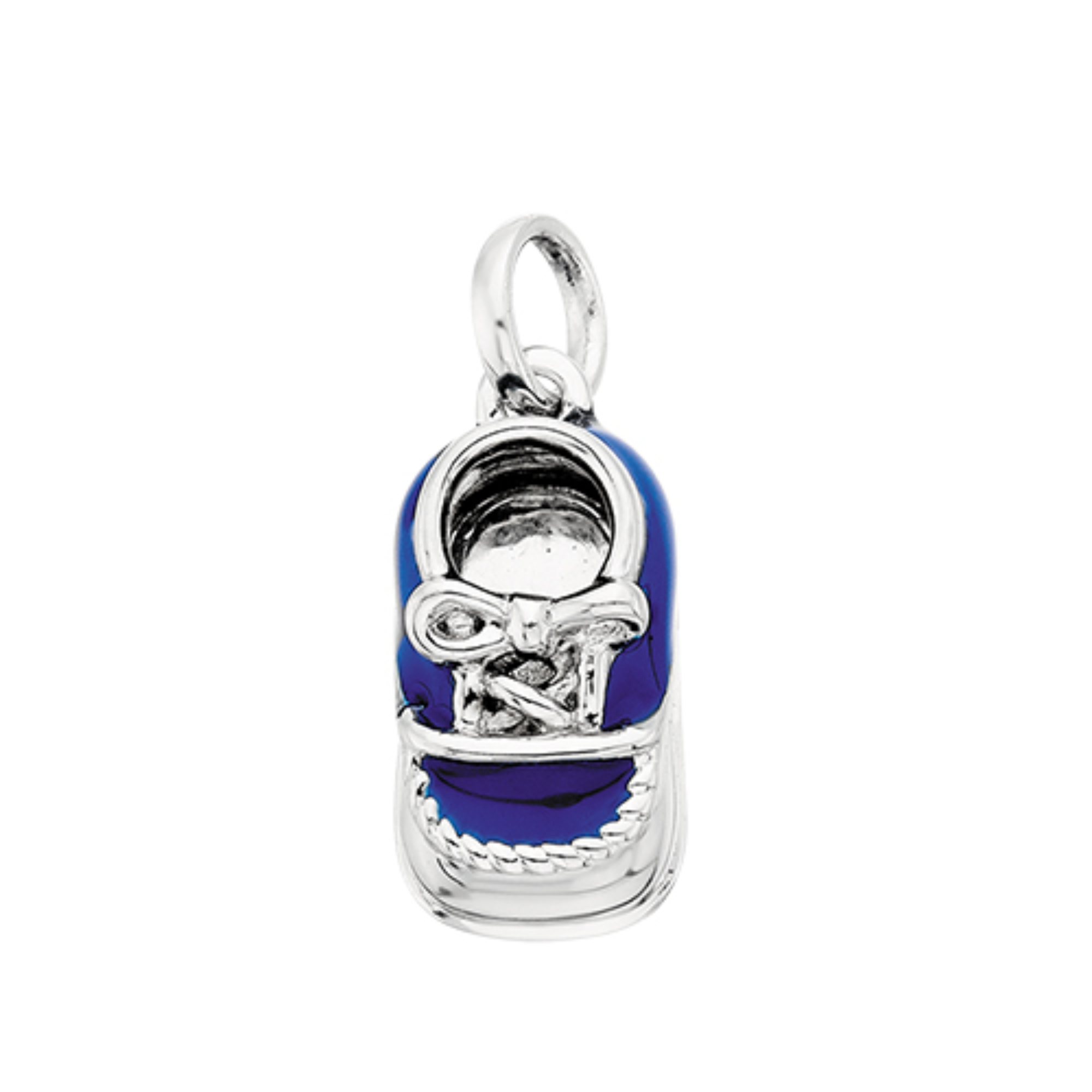 BERCO Mommy Chic Blue Baby Shoe Charm