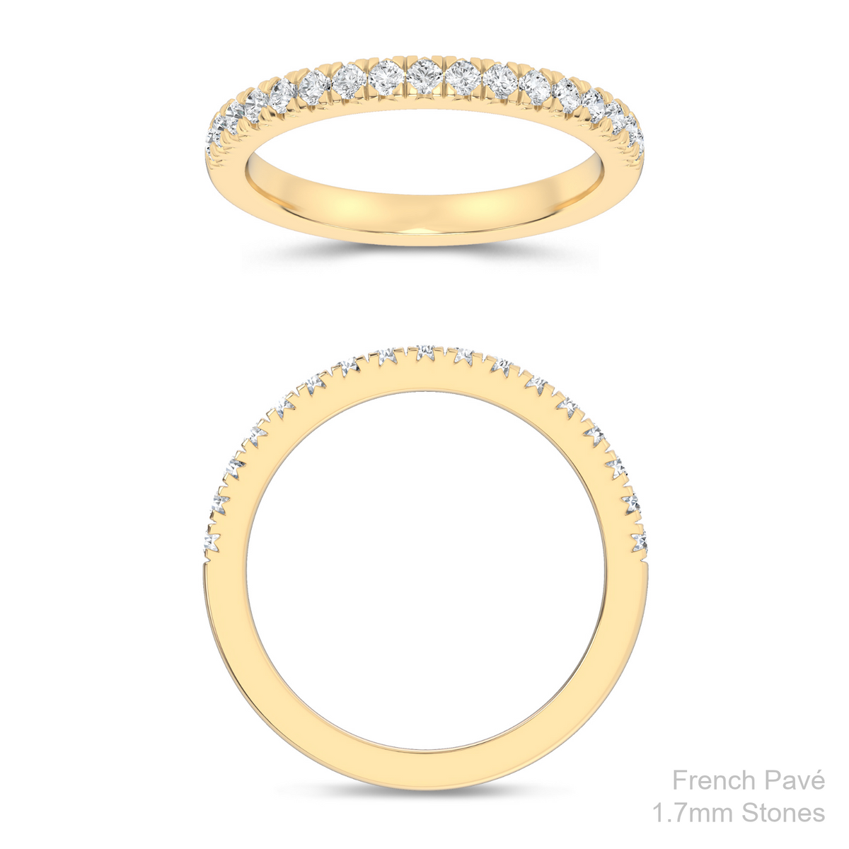 DMJ Band Program: French Pavé Straight Band