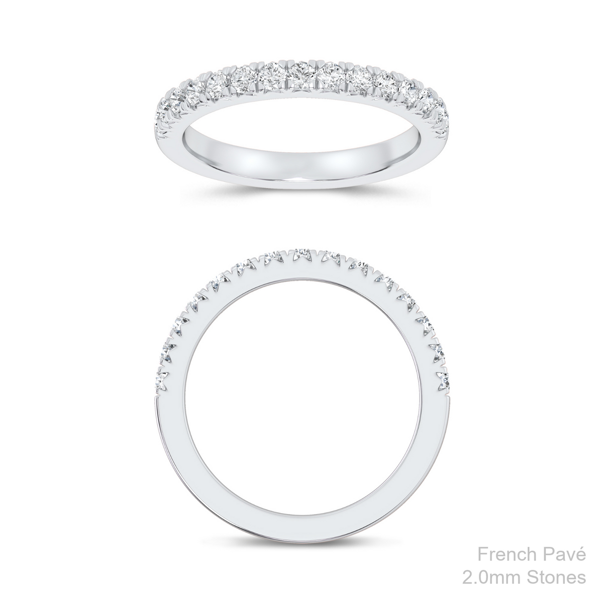 DMJ Band Program: French Pavé Straight Band
