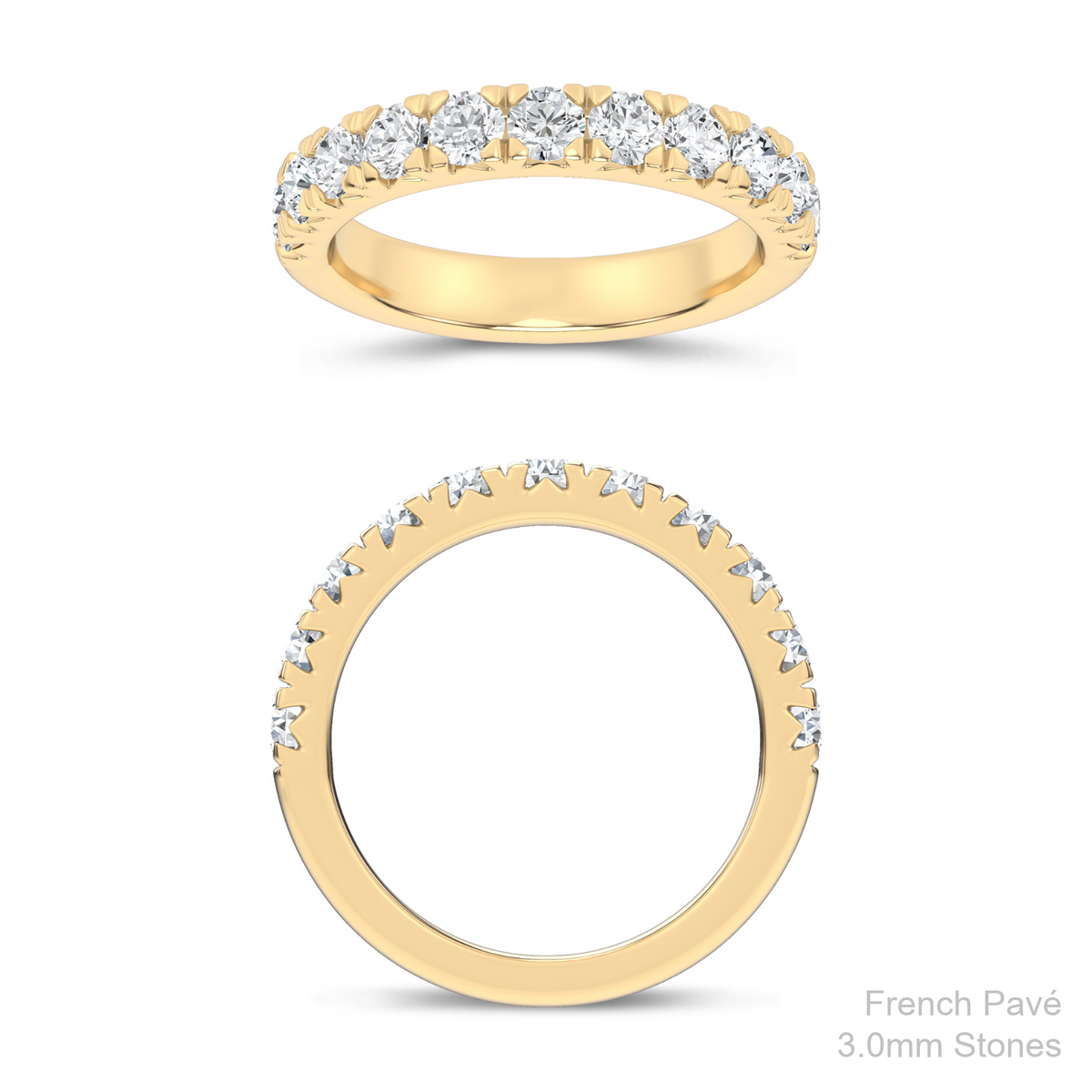 DMJ Band Program: French Pavé Straight Band