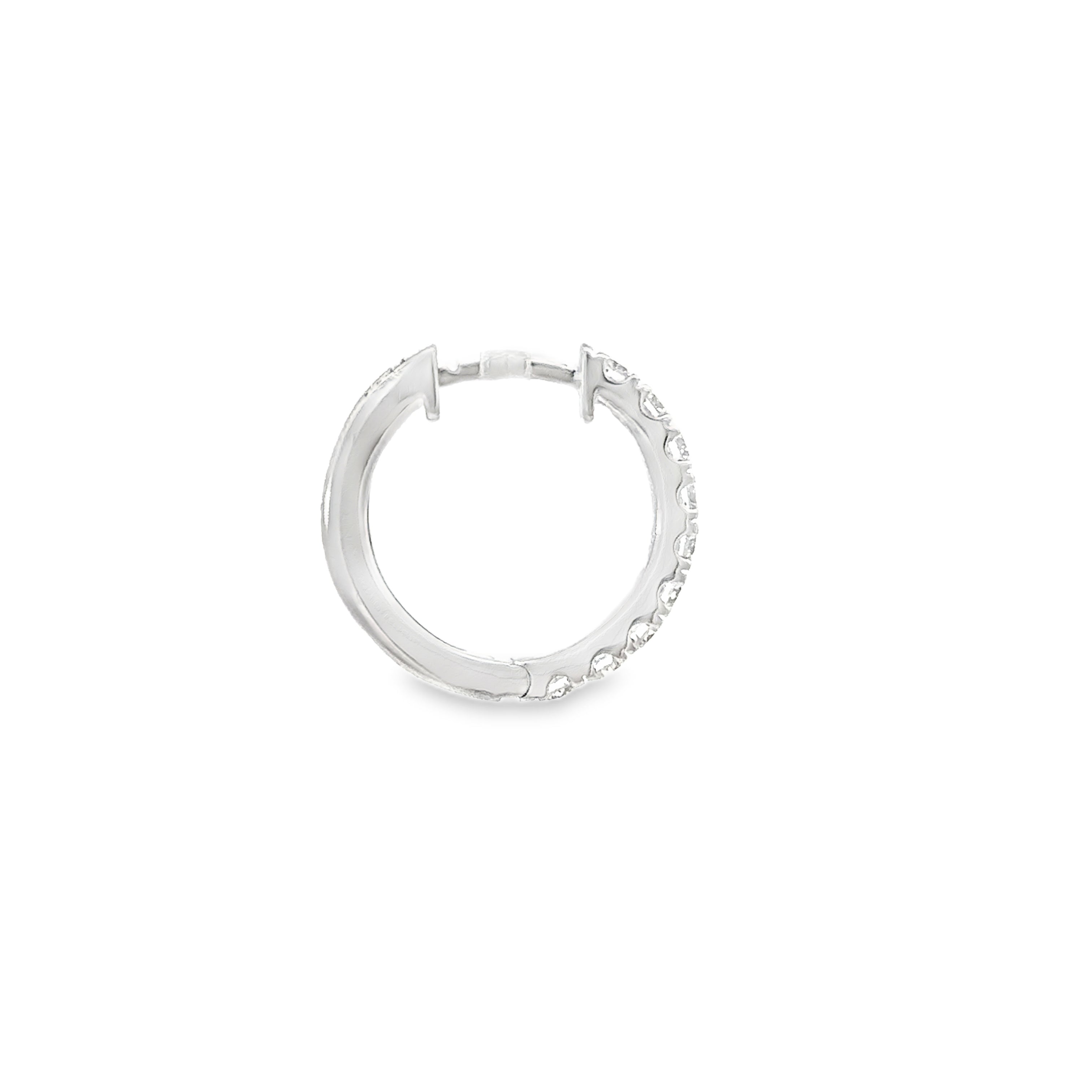 Black Friday 2025 Doorbusters! Sterling Silver 1CTW. Lab-Grown Diamond Hoop Earrings