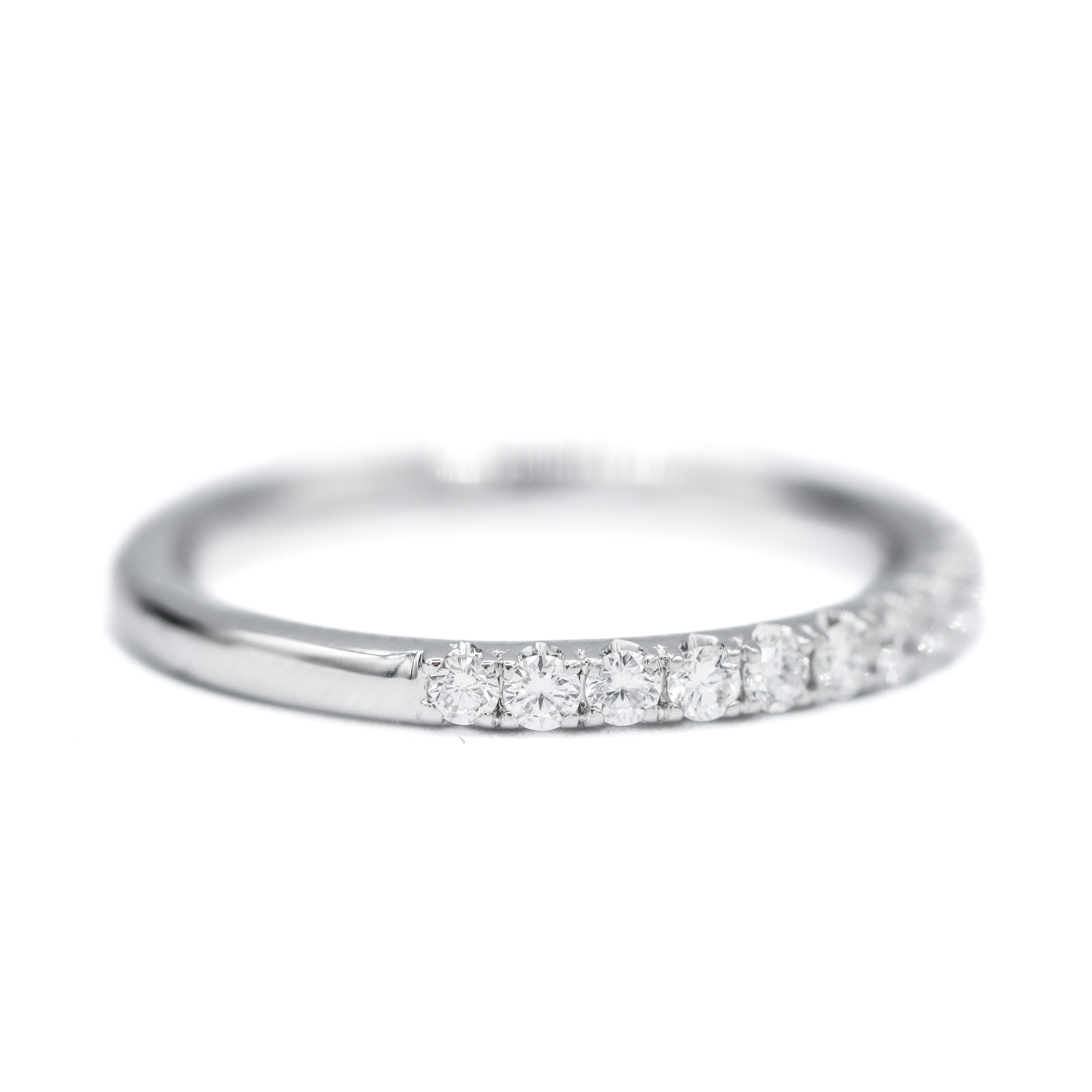 14K White Gold 0.36CTW. Lab-Grown Diamond Band