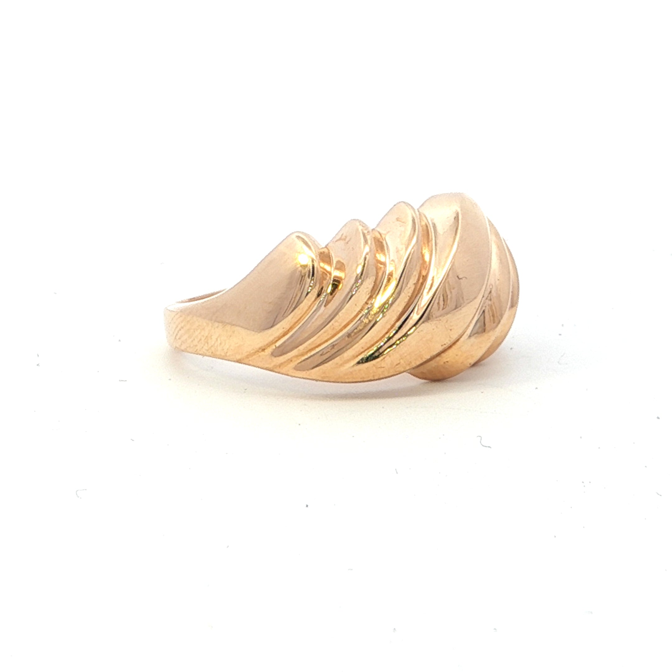 Estate Collection: 14K Yellow Gold Croissant Fashion Ring