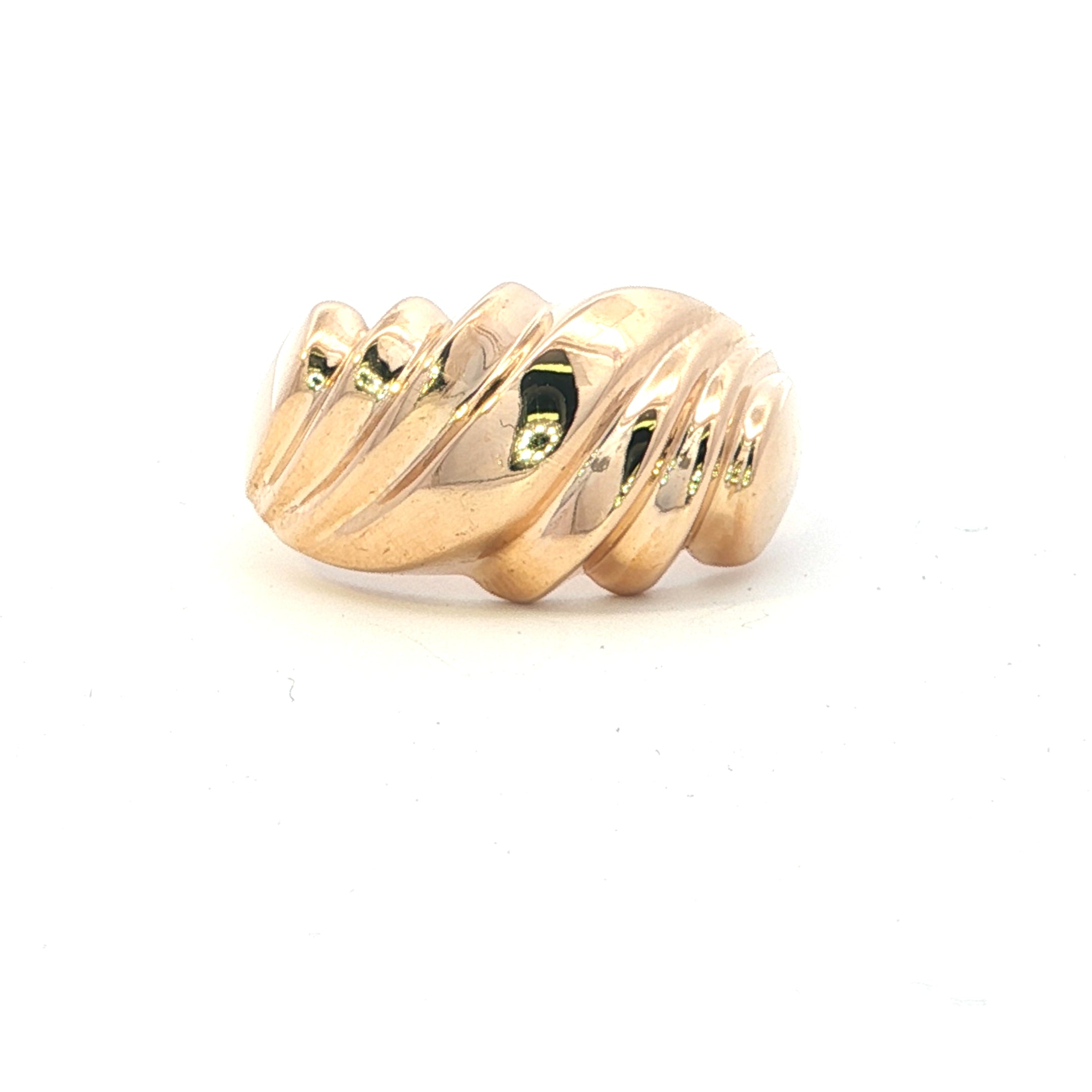 Estate Collection: 14K Yellow Gold Croissant Fashion Ring