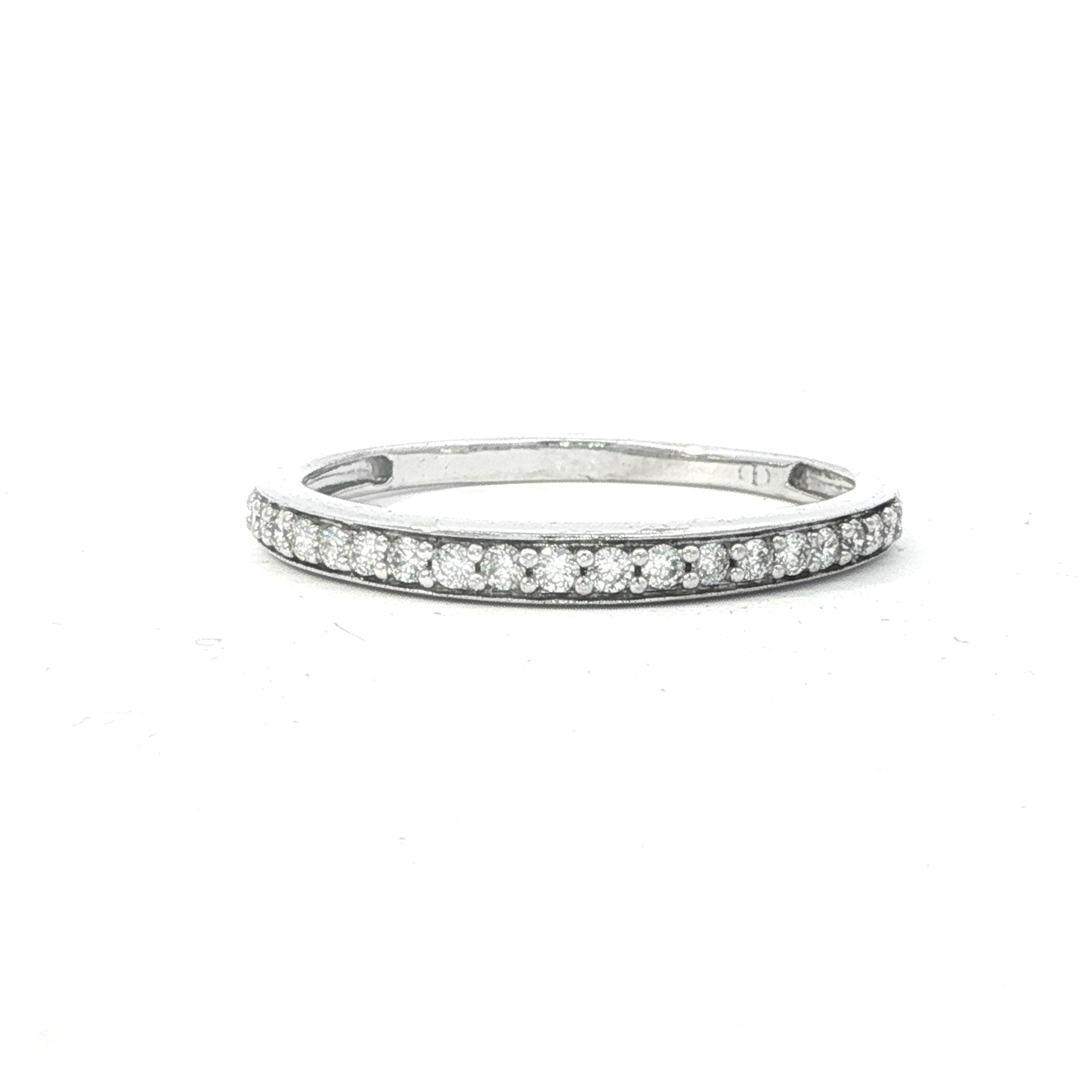 Estate Collection: 10K White Gold _CTW. Diamond Band