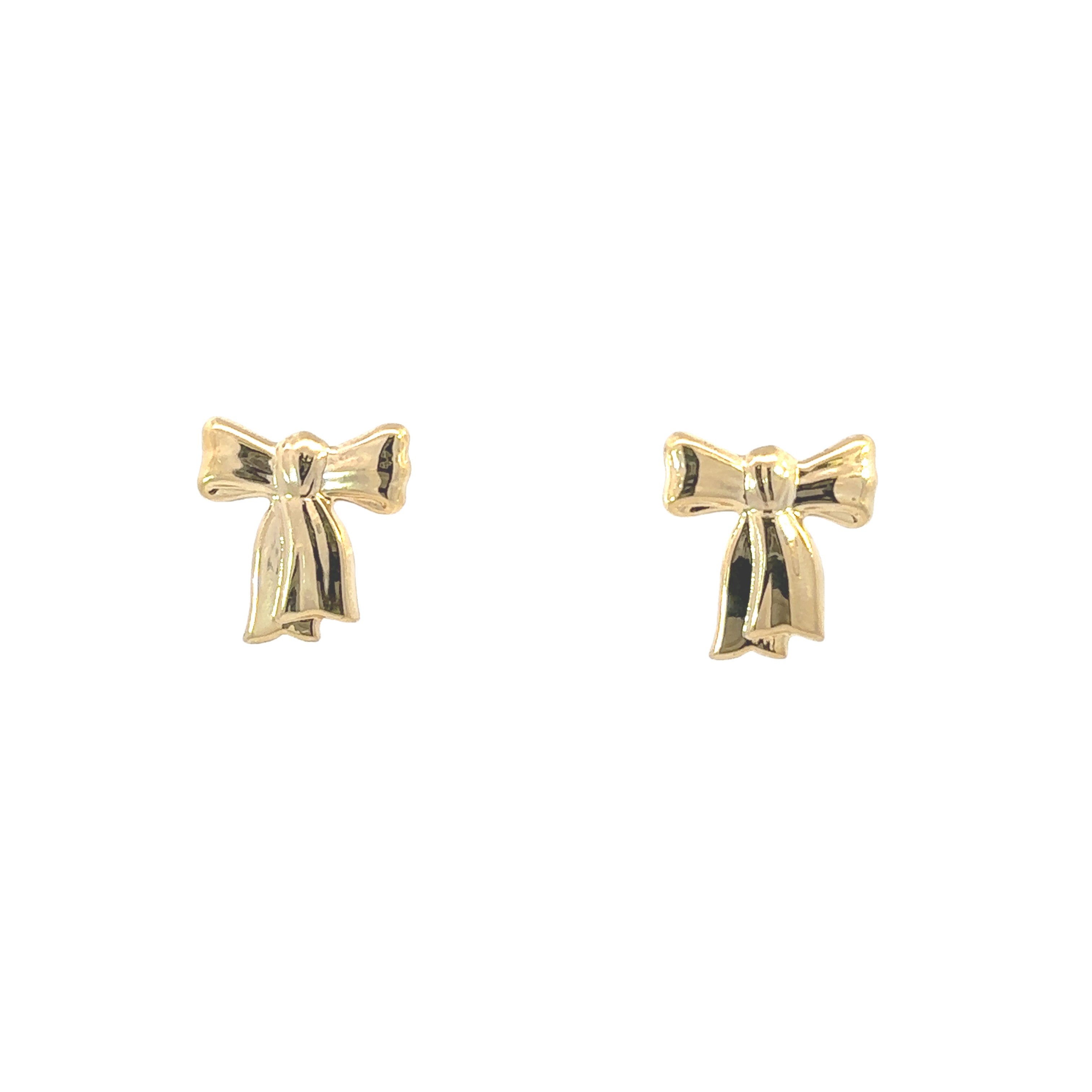 Estate Collection: 14K Yellow Gold Bow Stud Earrings