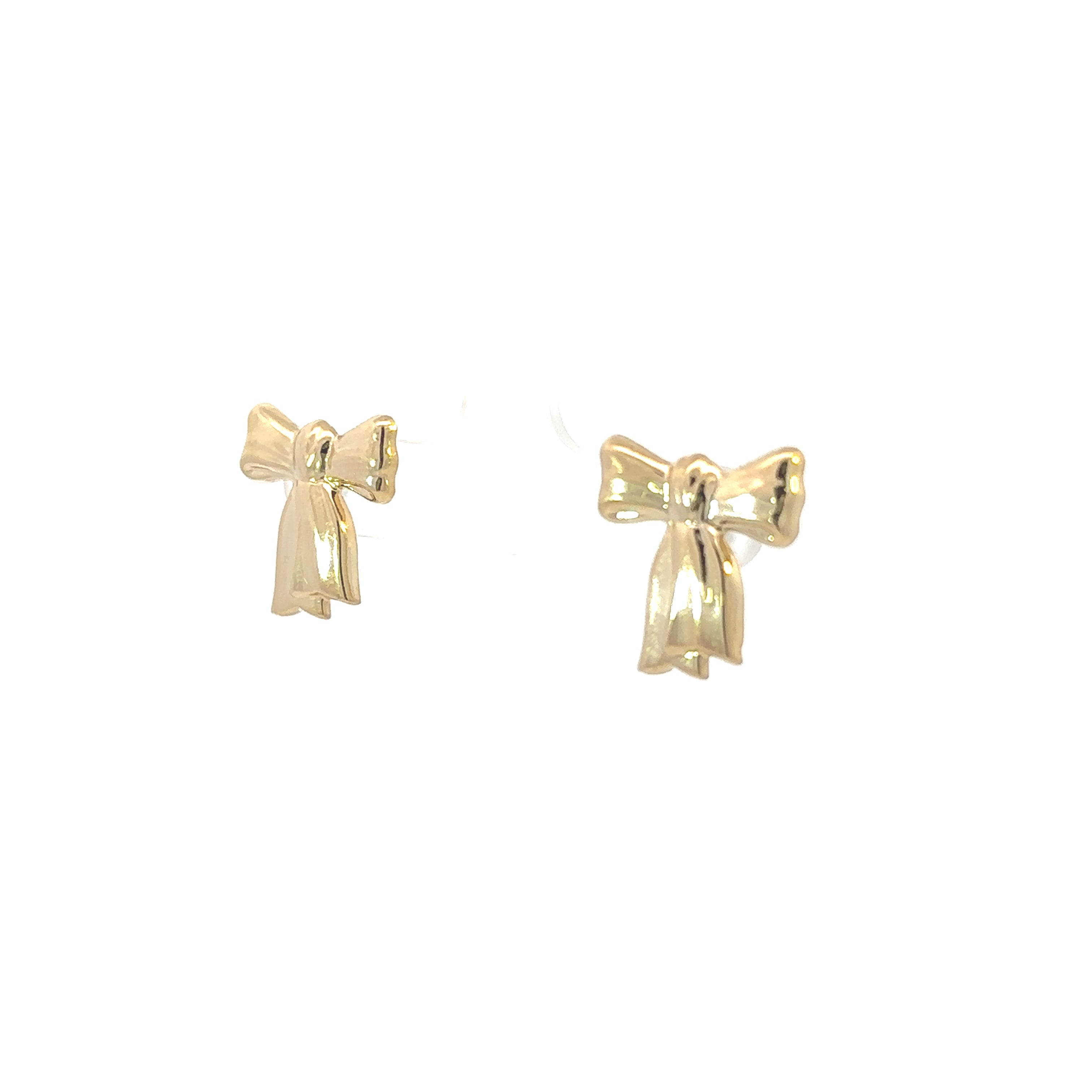 Estate Collection: 14K Yellow Gold Bow Stud Earrings