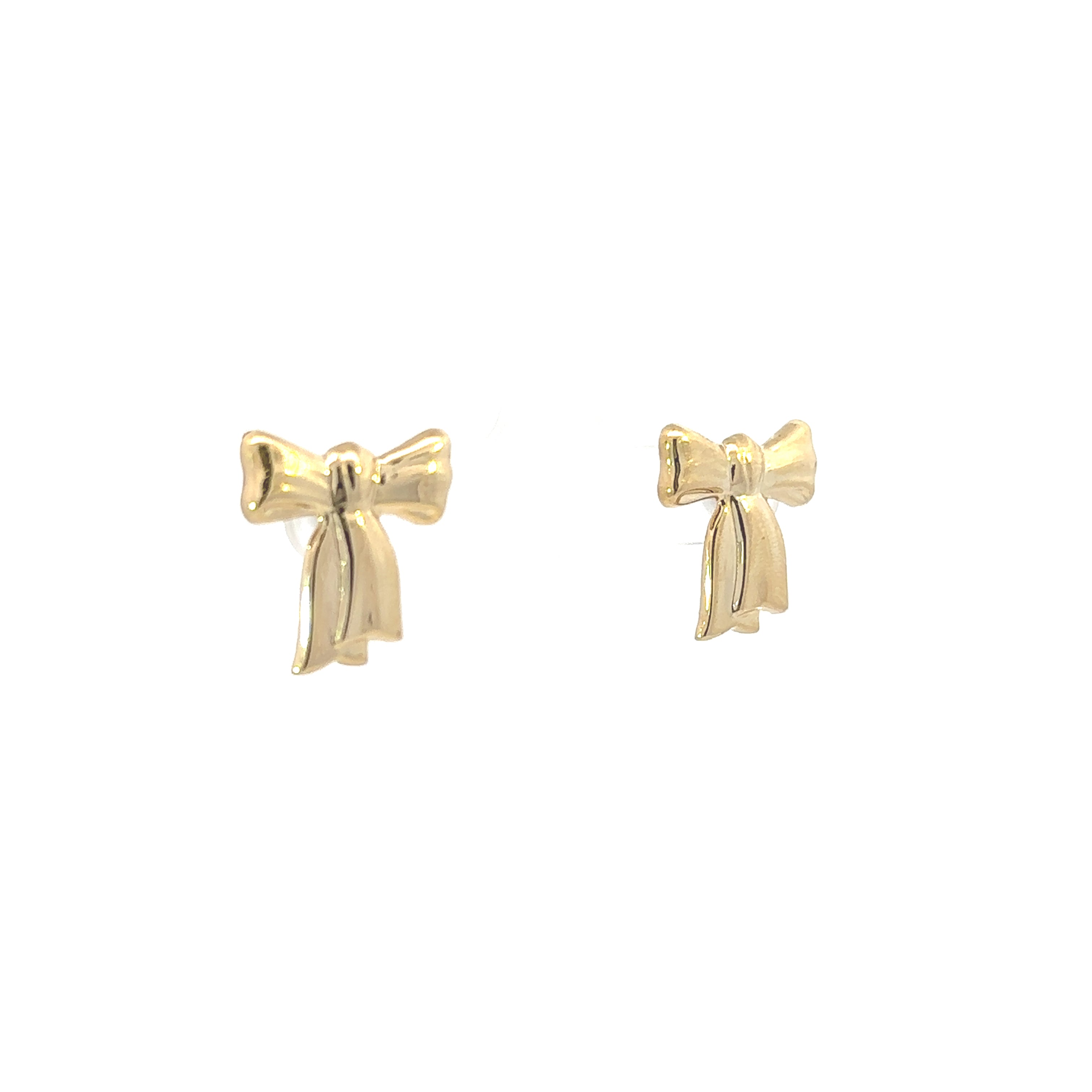 Estate Collection: 14K Yellow Gold Bow Stud Earrings