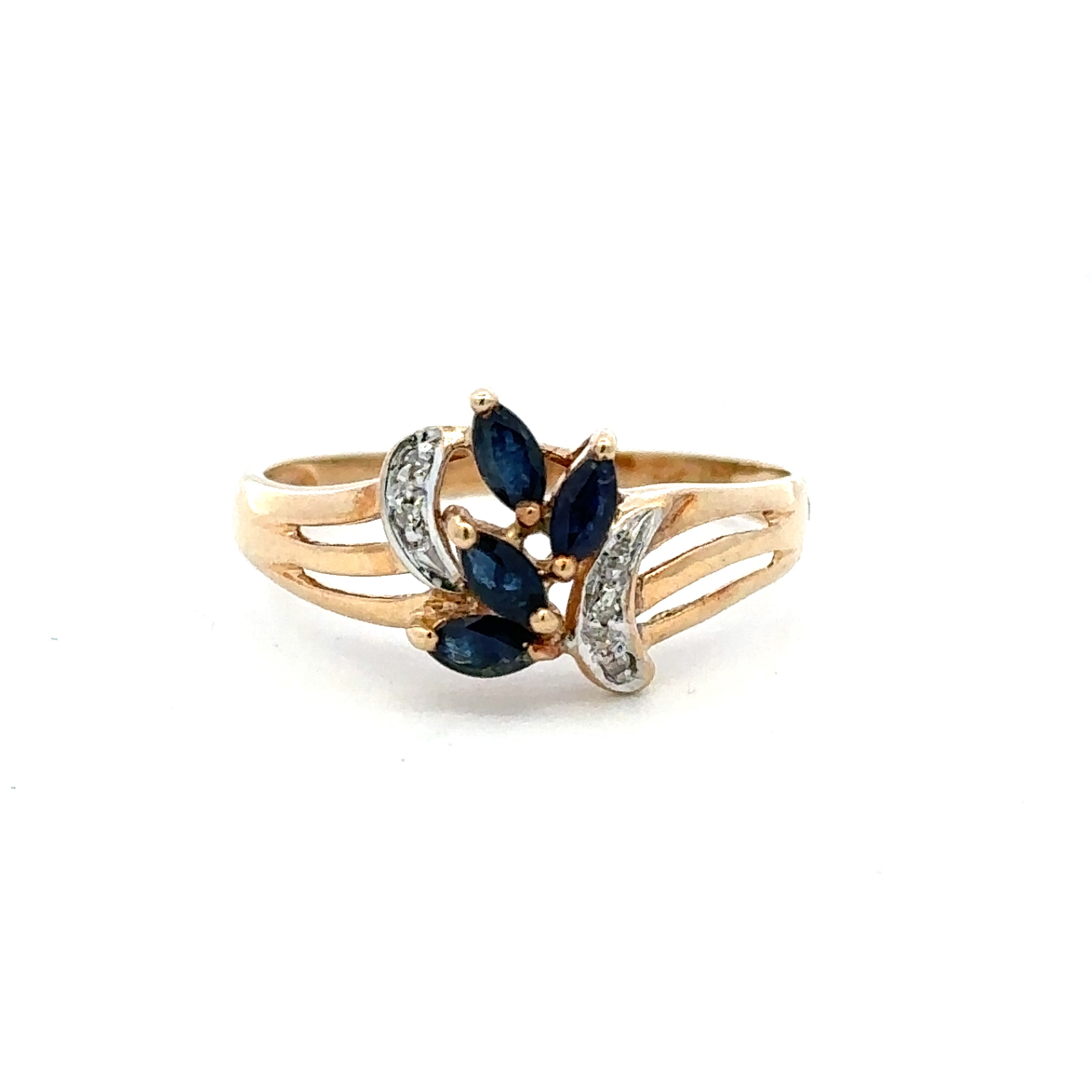 Sapphire and Diamond Cocktail Ring 
